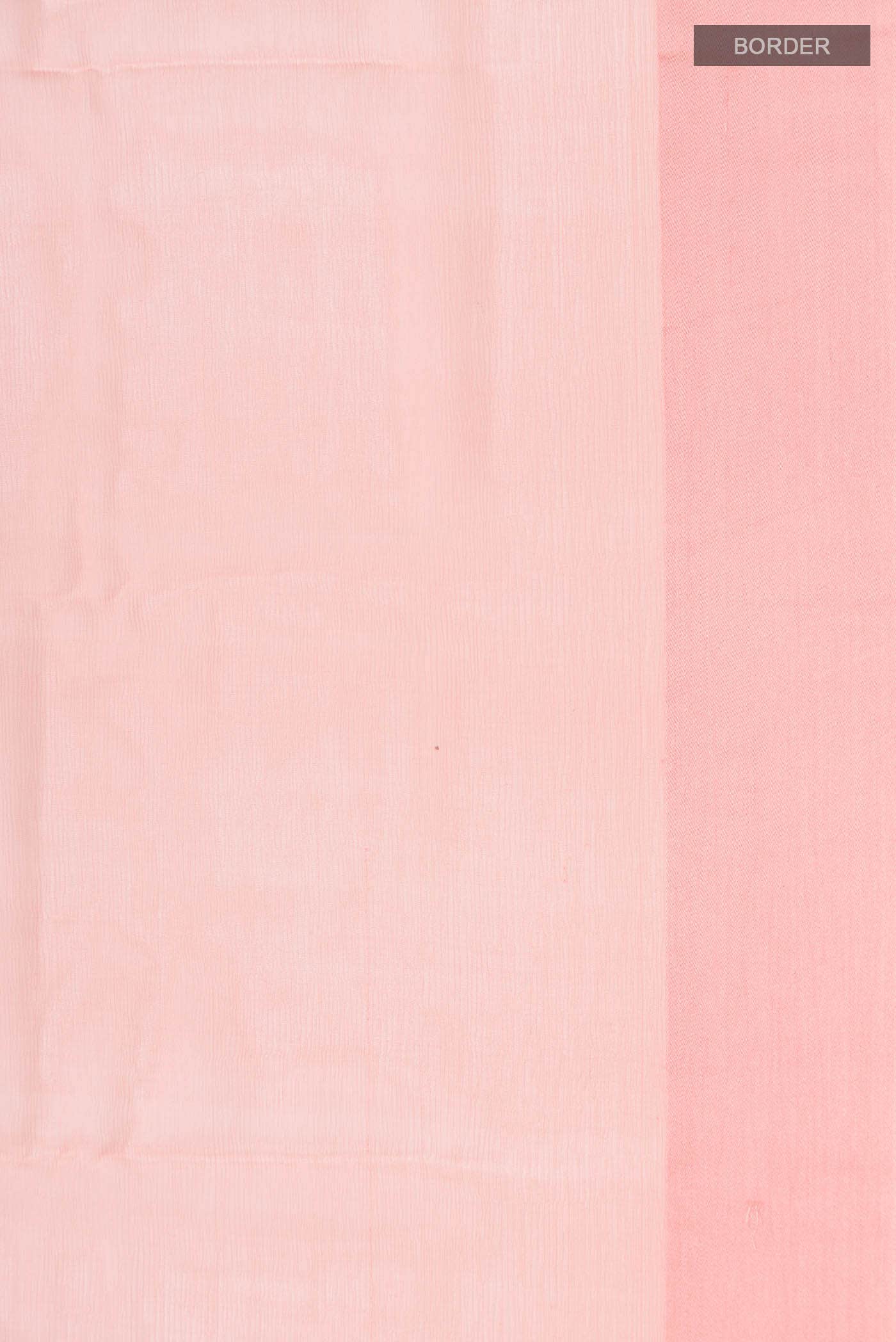 Peach Mysore Chiffon Saree