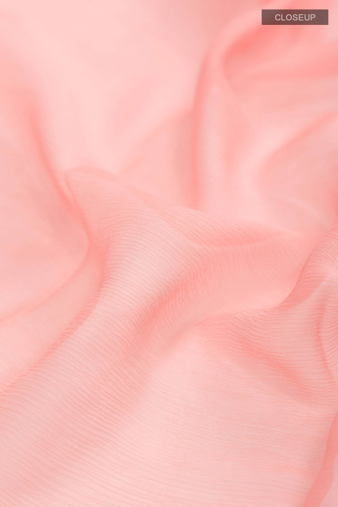 Peach Mysore Chiffon Saree