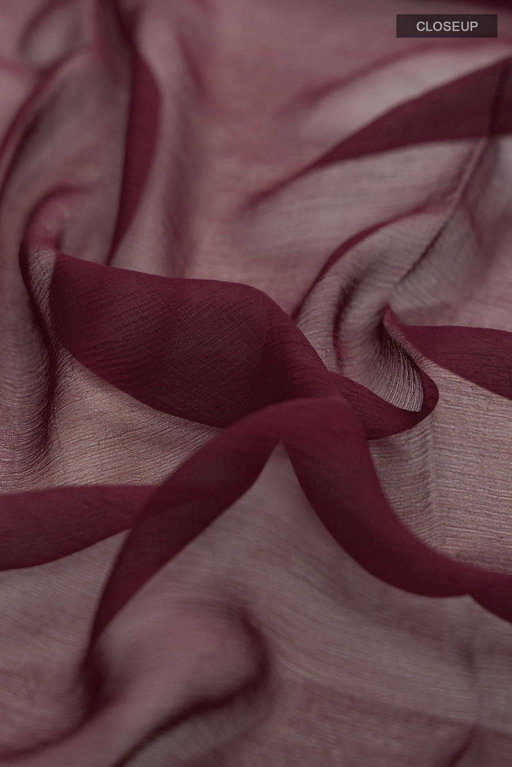 Brown Mysore Chiffon Saree