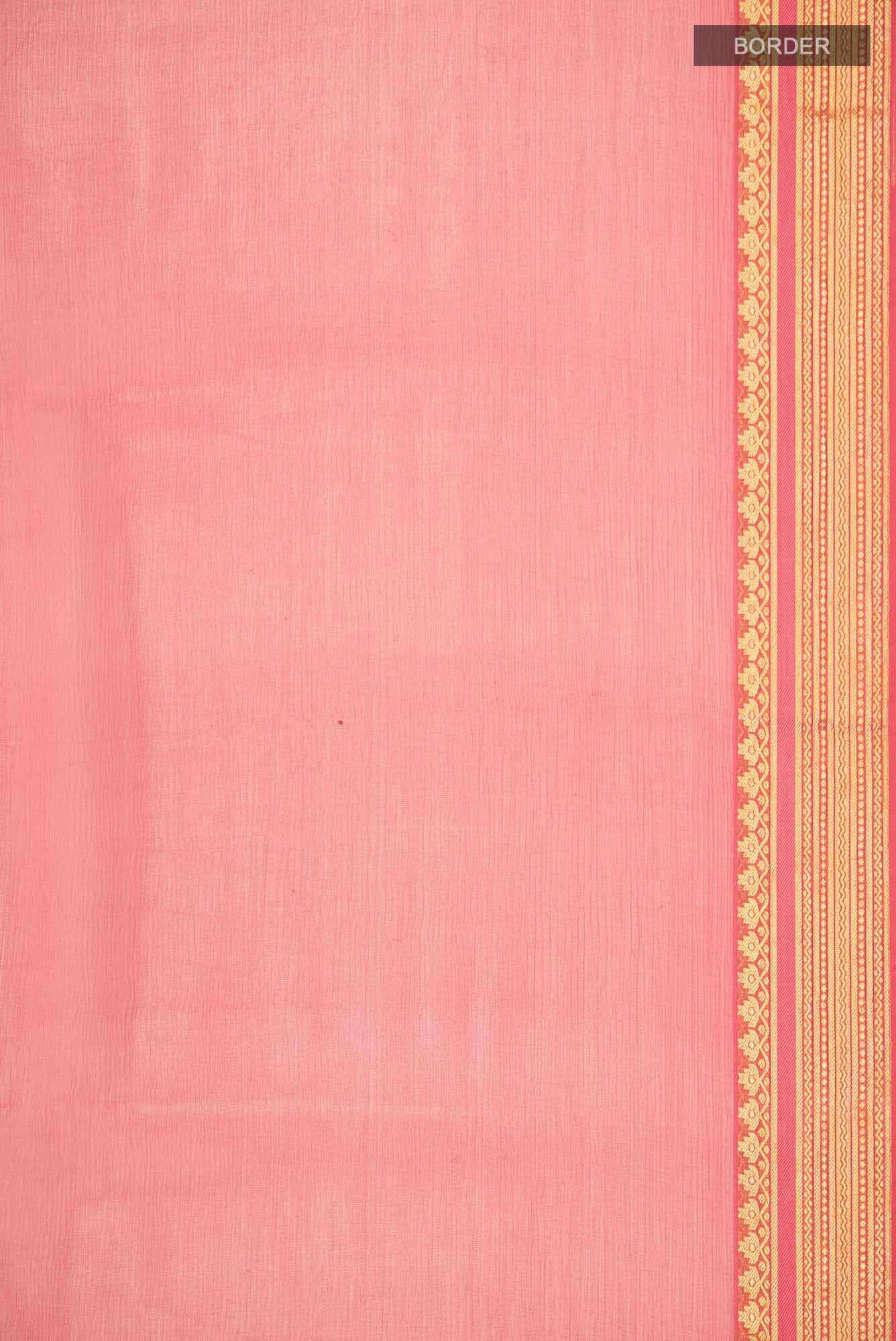 Pink Mysore Chiffon Saree