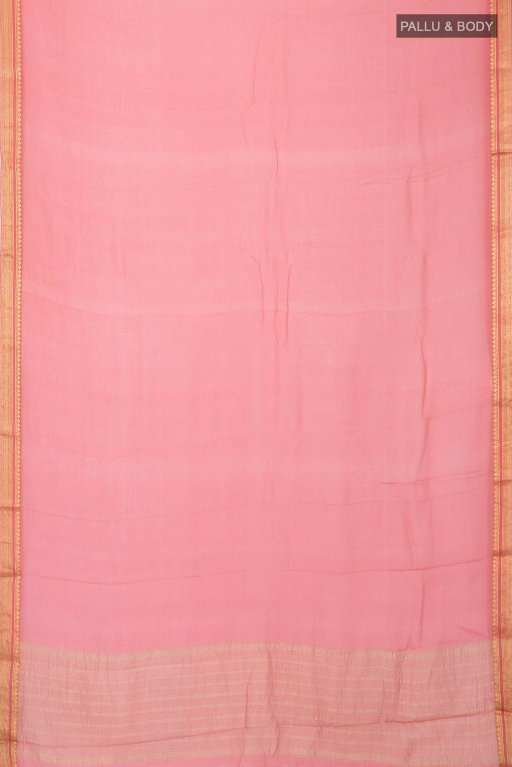 Pink Mysore Chiffon Saree