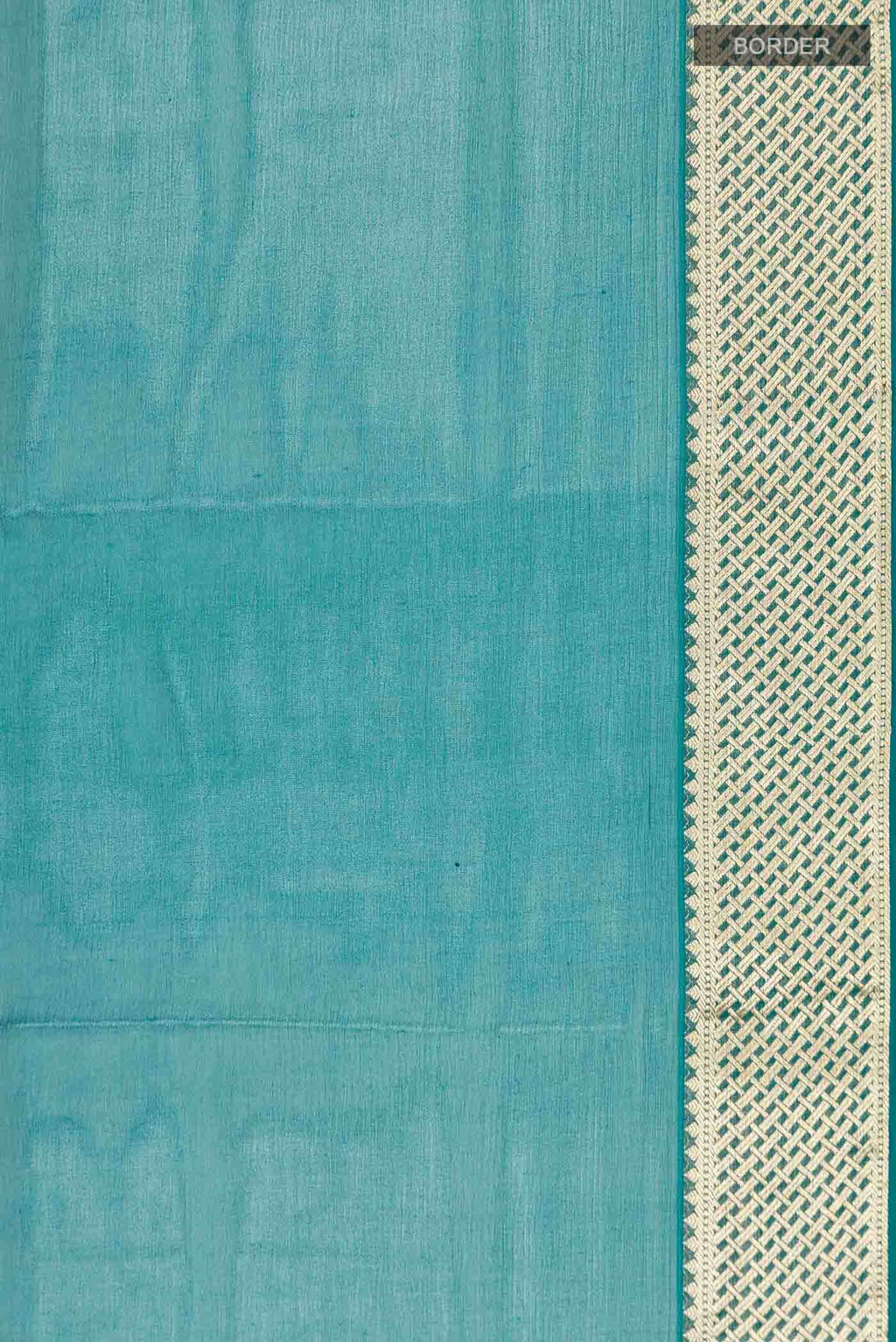 Teal Mysore Chiffon Saree