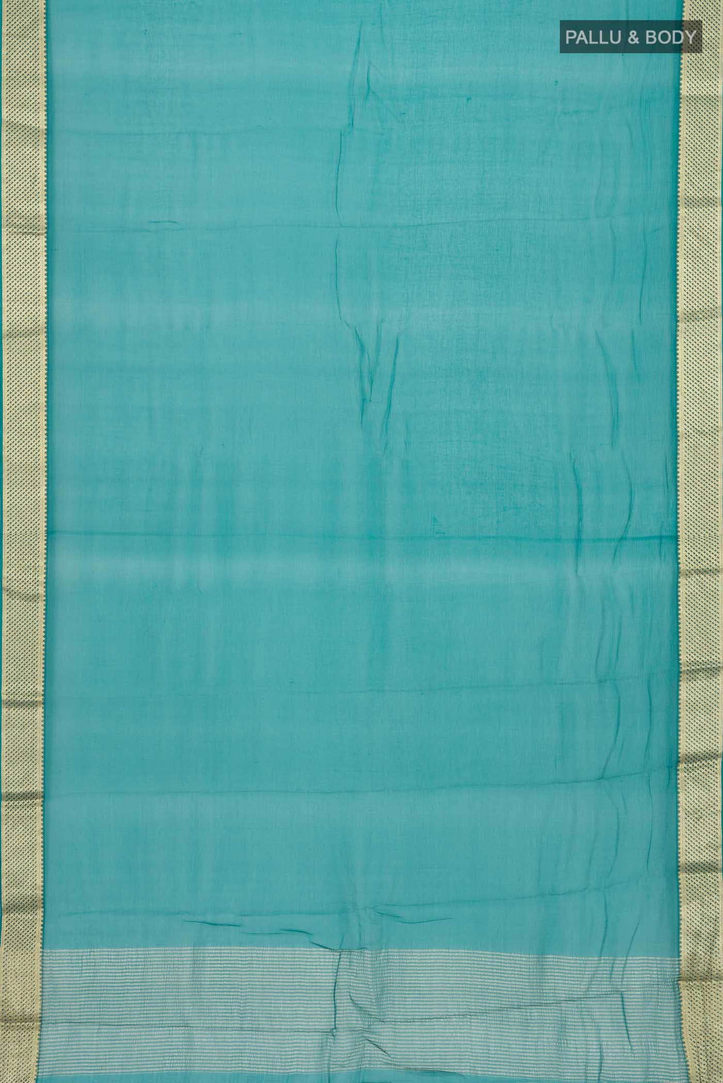 Teal Mysore Chiffon Saree