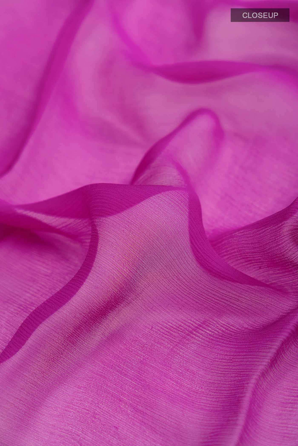 Magenta Mysore Chiffon Saree
