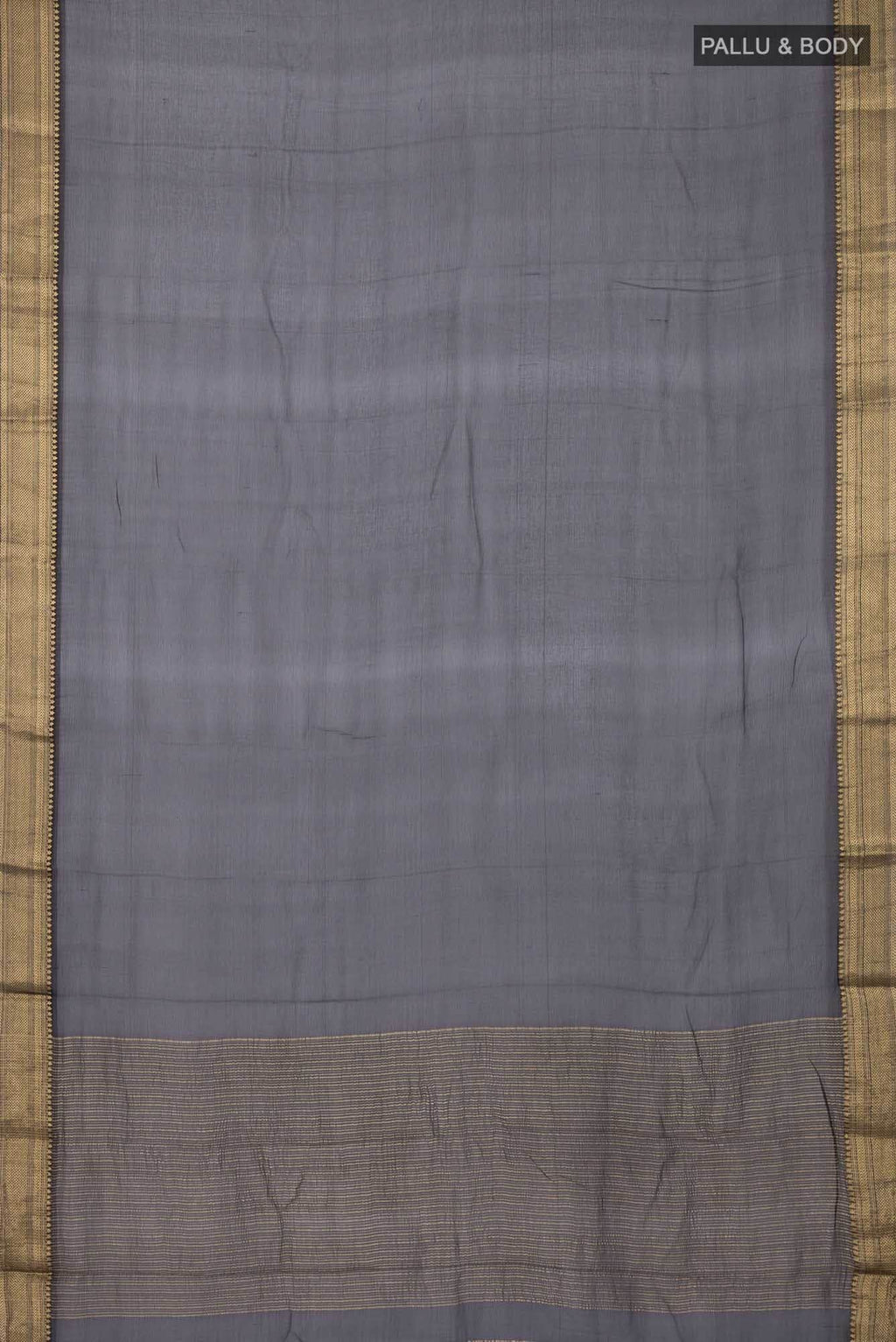 Black Mysore Chiffon Saree