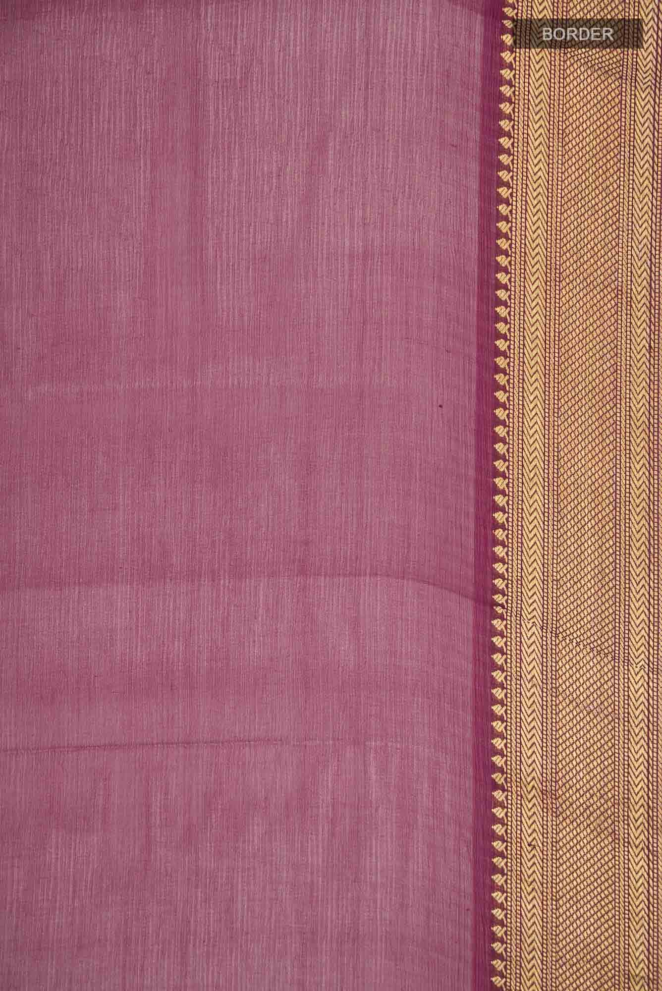 Magenta Mysore Chiffon Saree