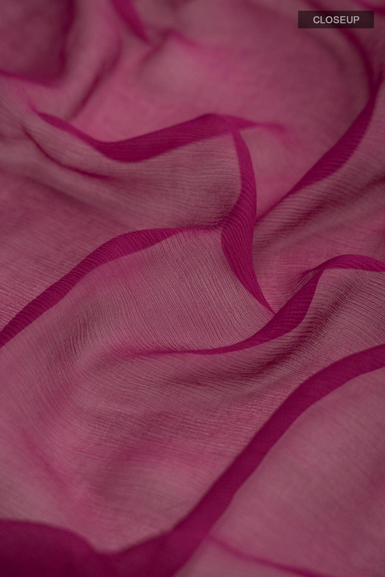 Magenta Mysore Chiffon Saree
