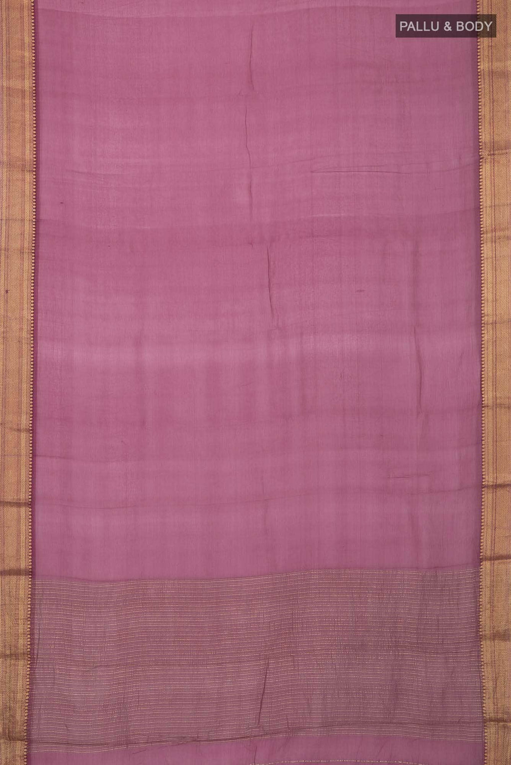Magenta Mysore Chiffon Saree