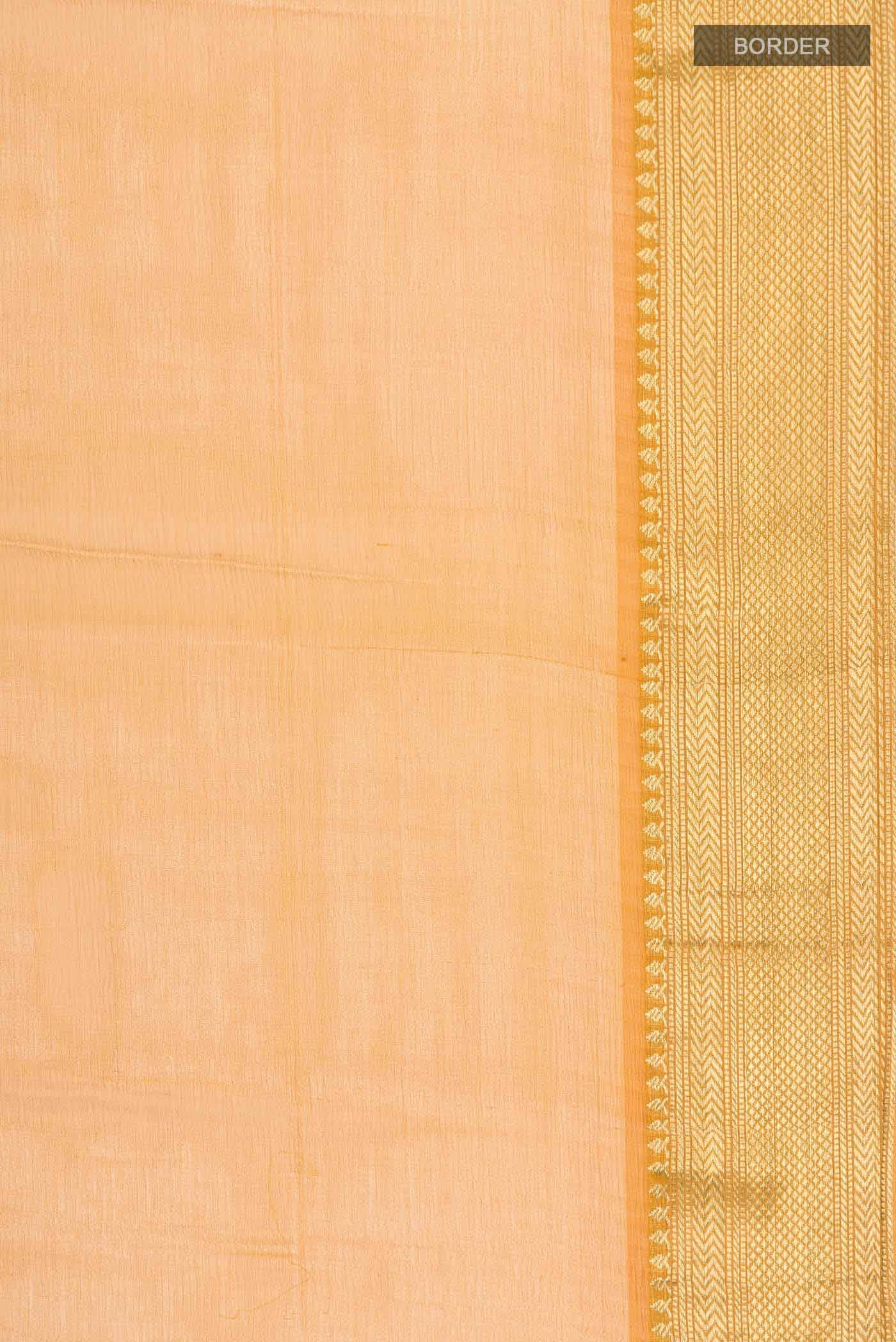 Mustard Mysore Chiffon Saree