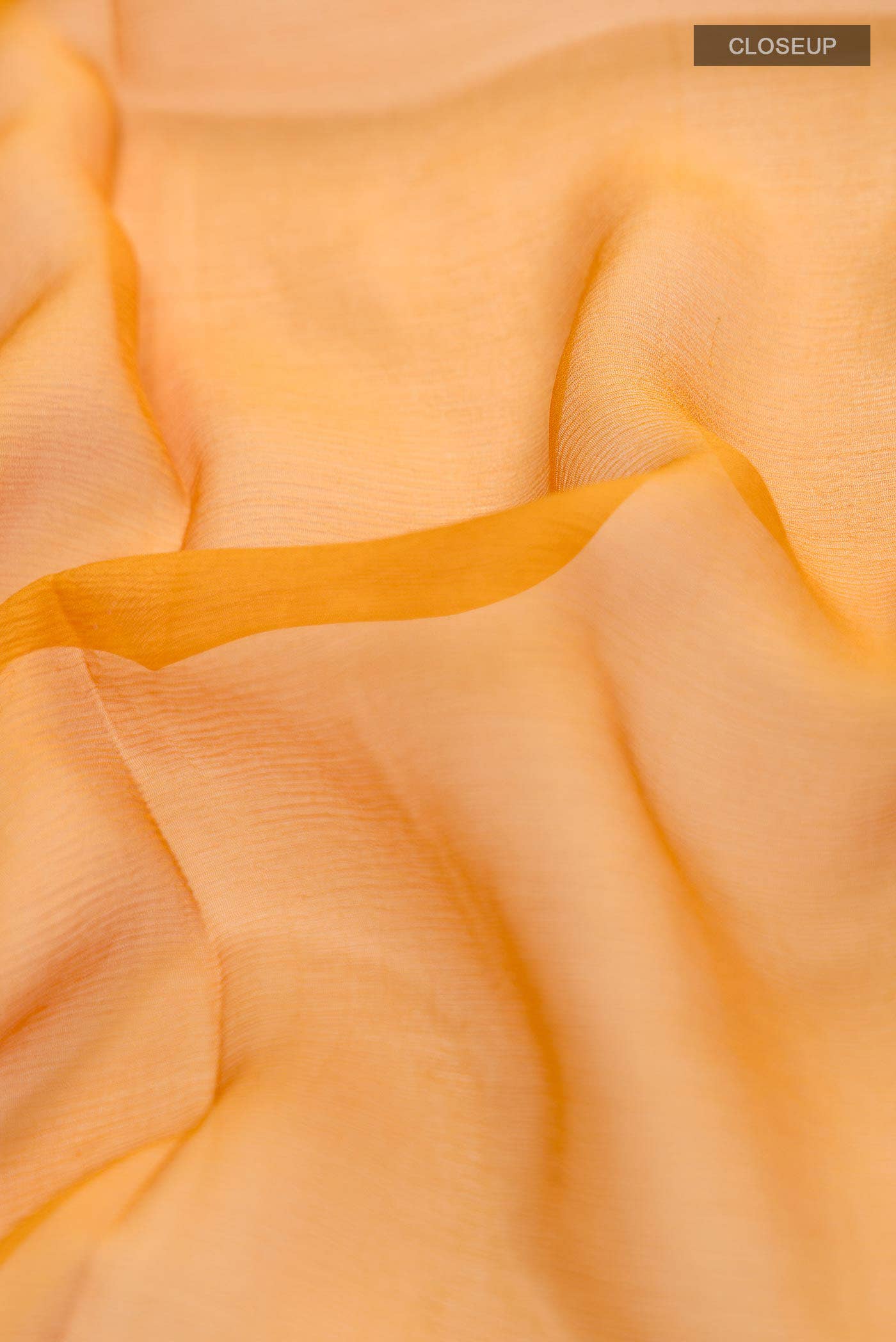 Mustard Mysore Chiffon Saree