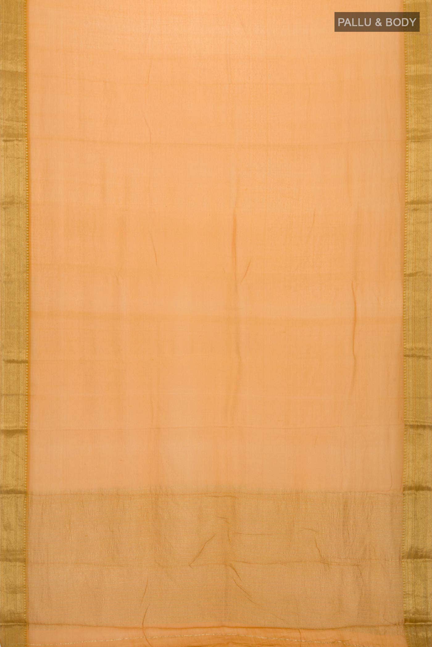 Mustard Mysore Chiffon Saree