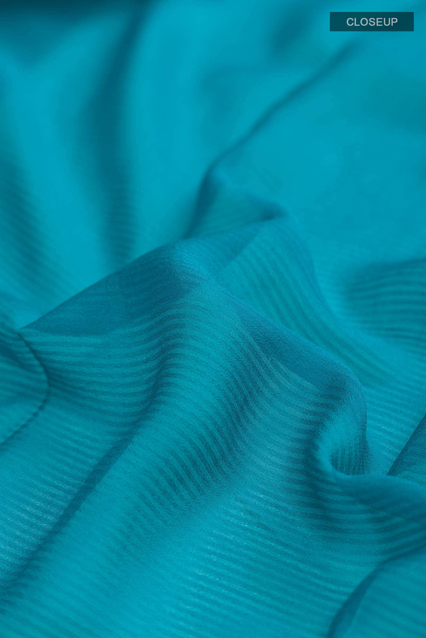 Blue Mysore Chiffon Saree