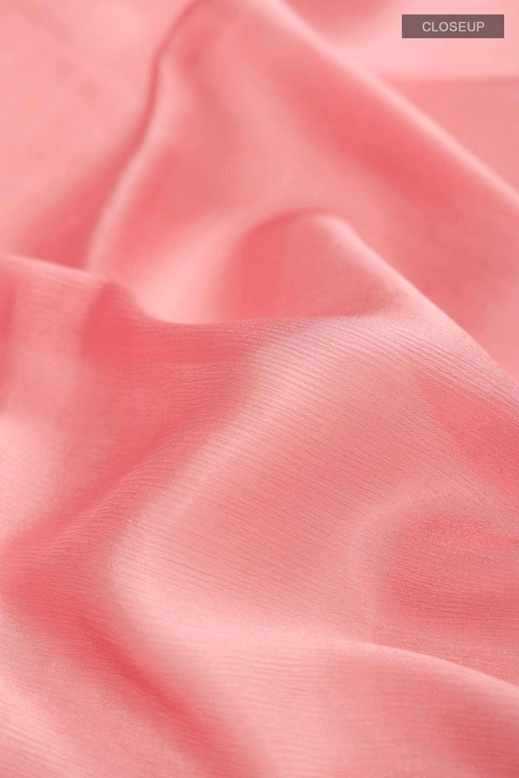 Peach Mysore Crepe Saree