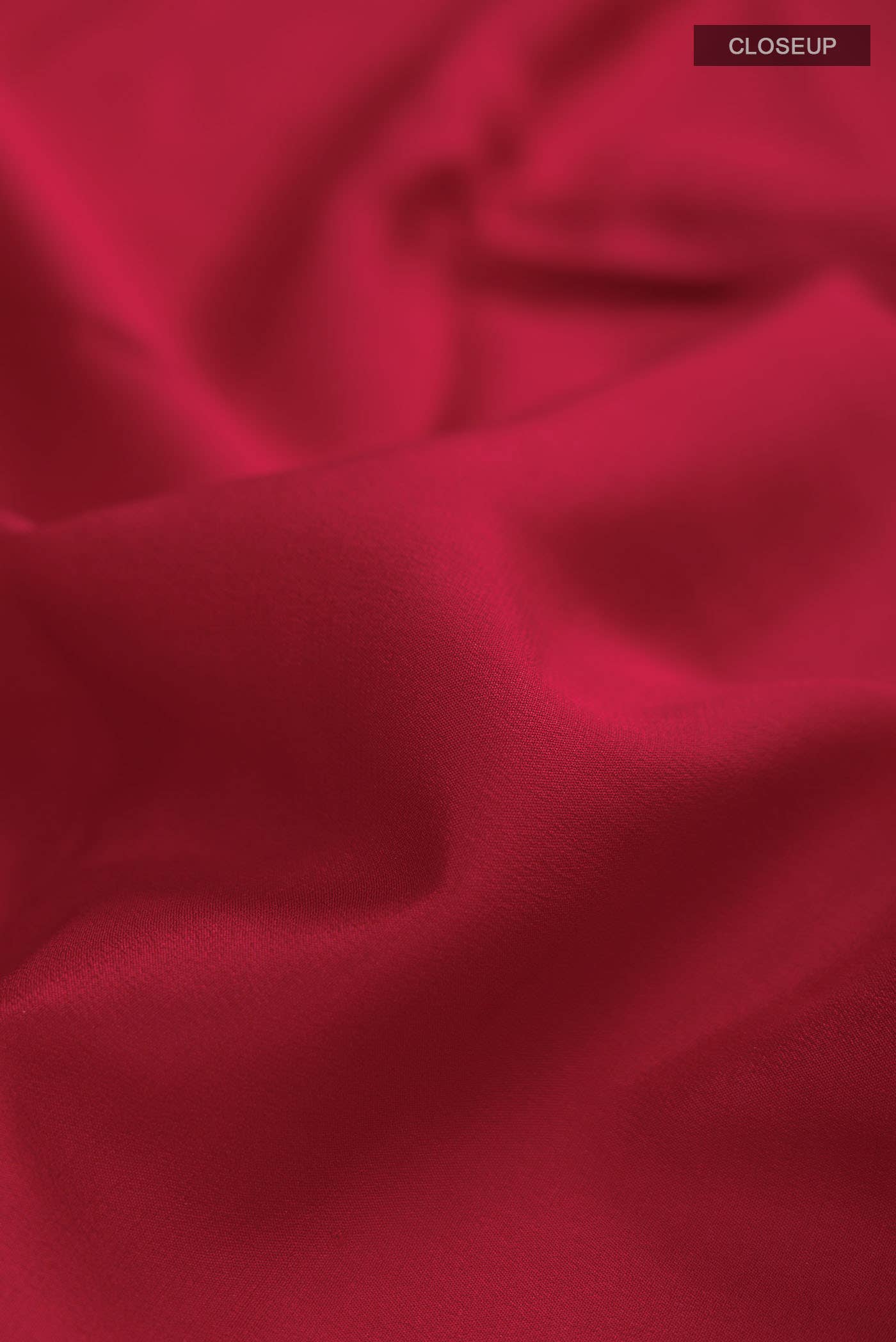 Red Mysore Crepe Saree