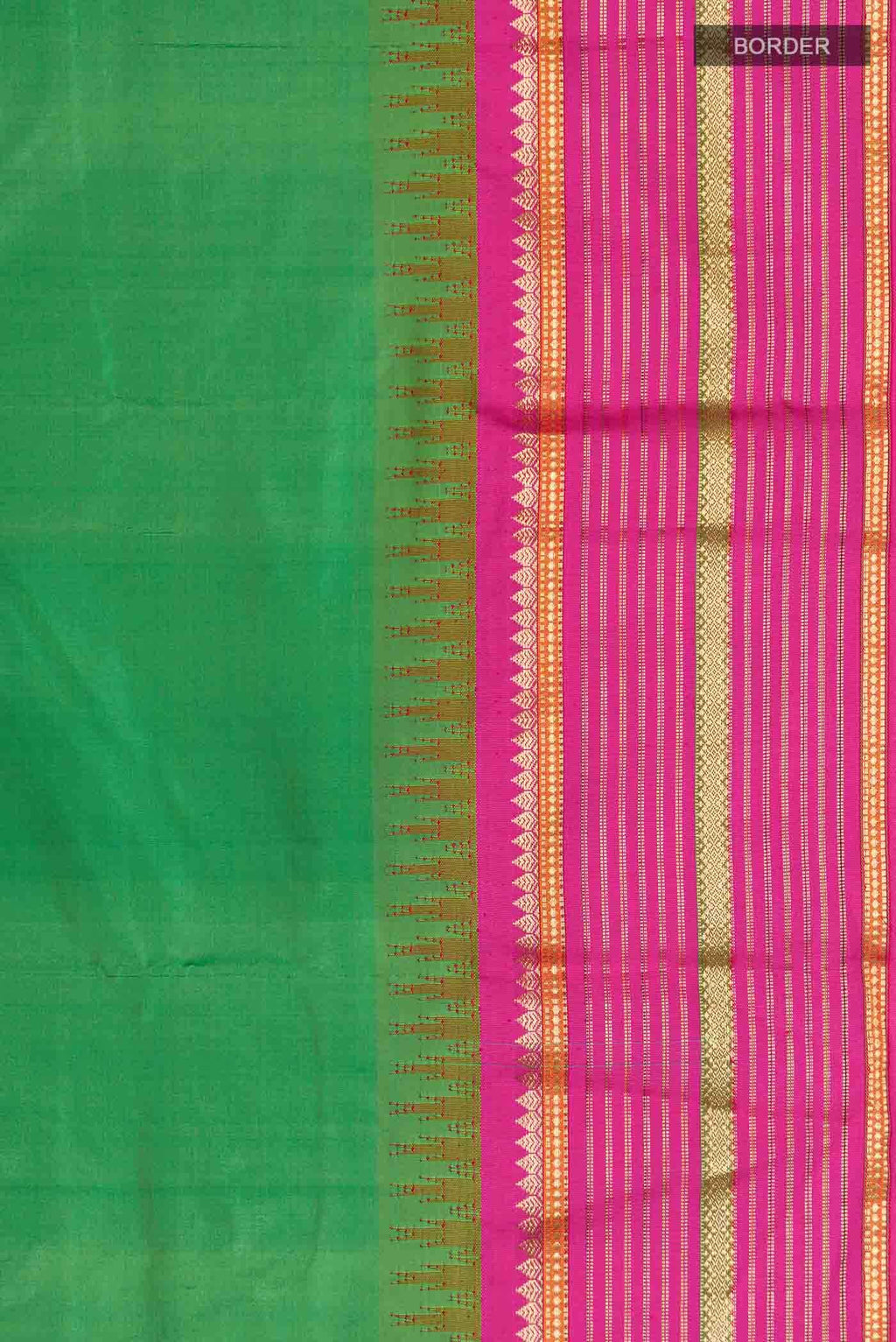 Green Bangalore Silk - kadyal Saree