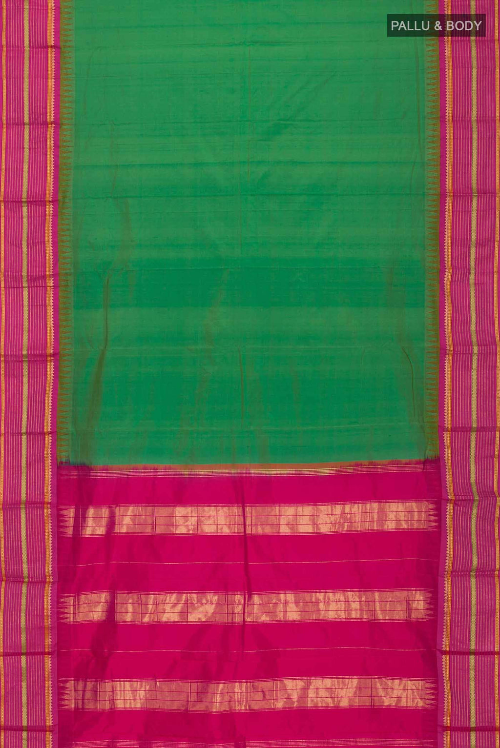 Green Bangalore Silk - kadyal Saree