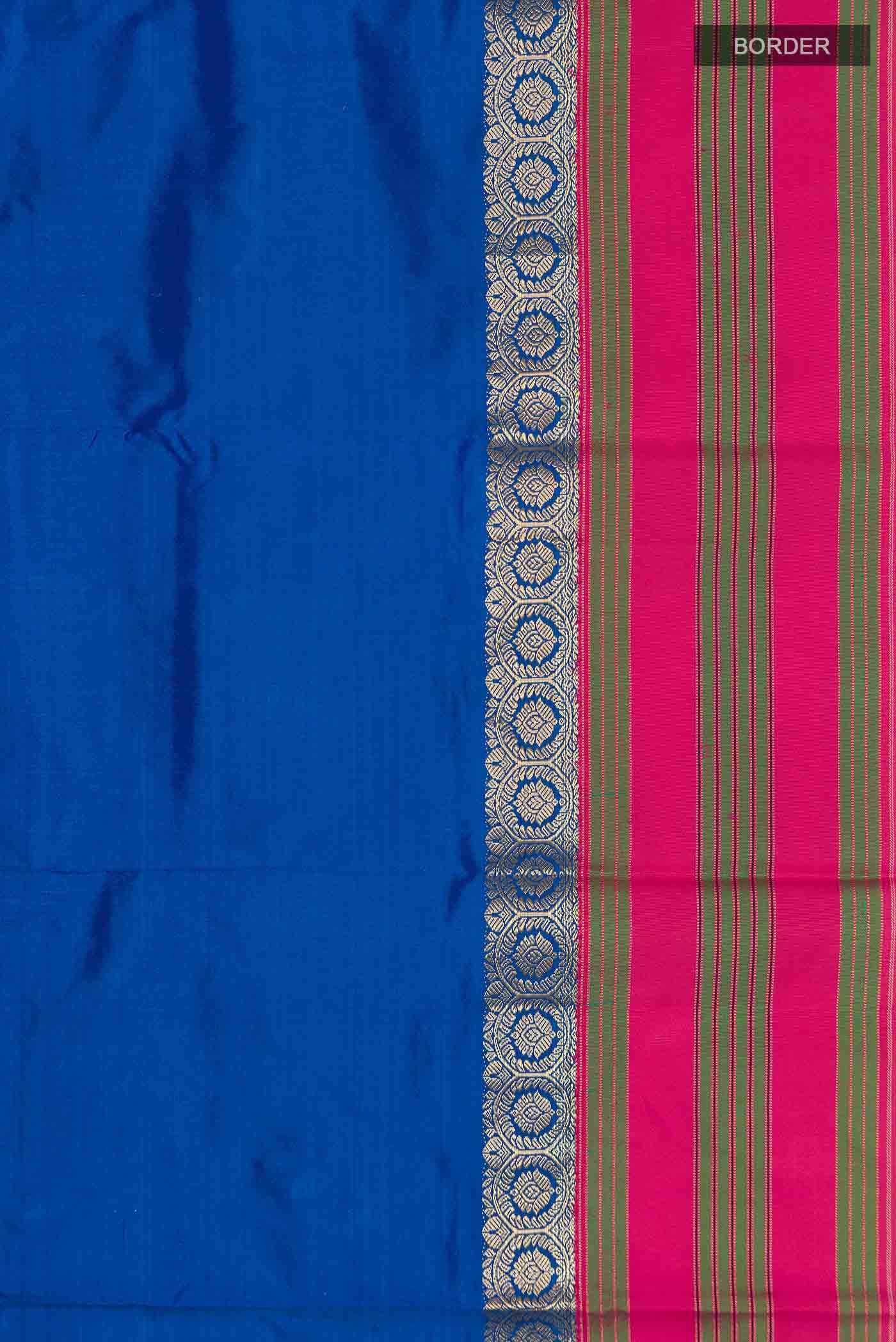 Blue Bangalore Silk Saree