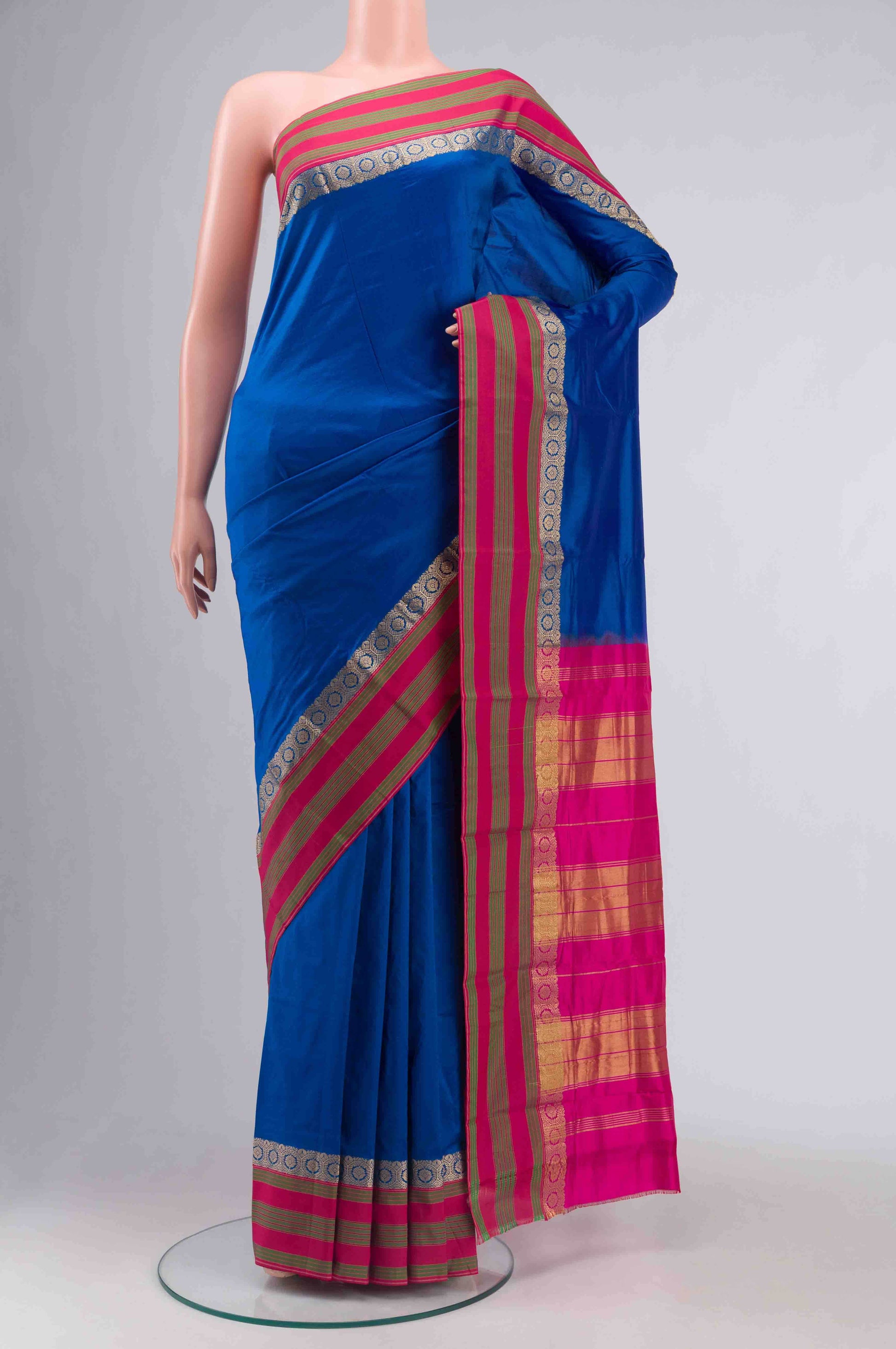 Blue Bangalore Silk Saree