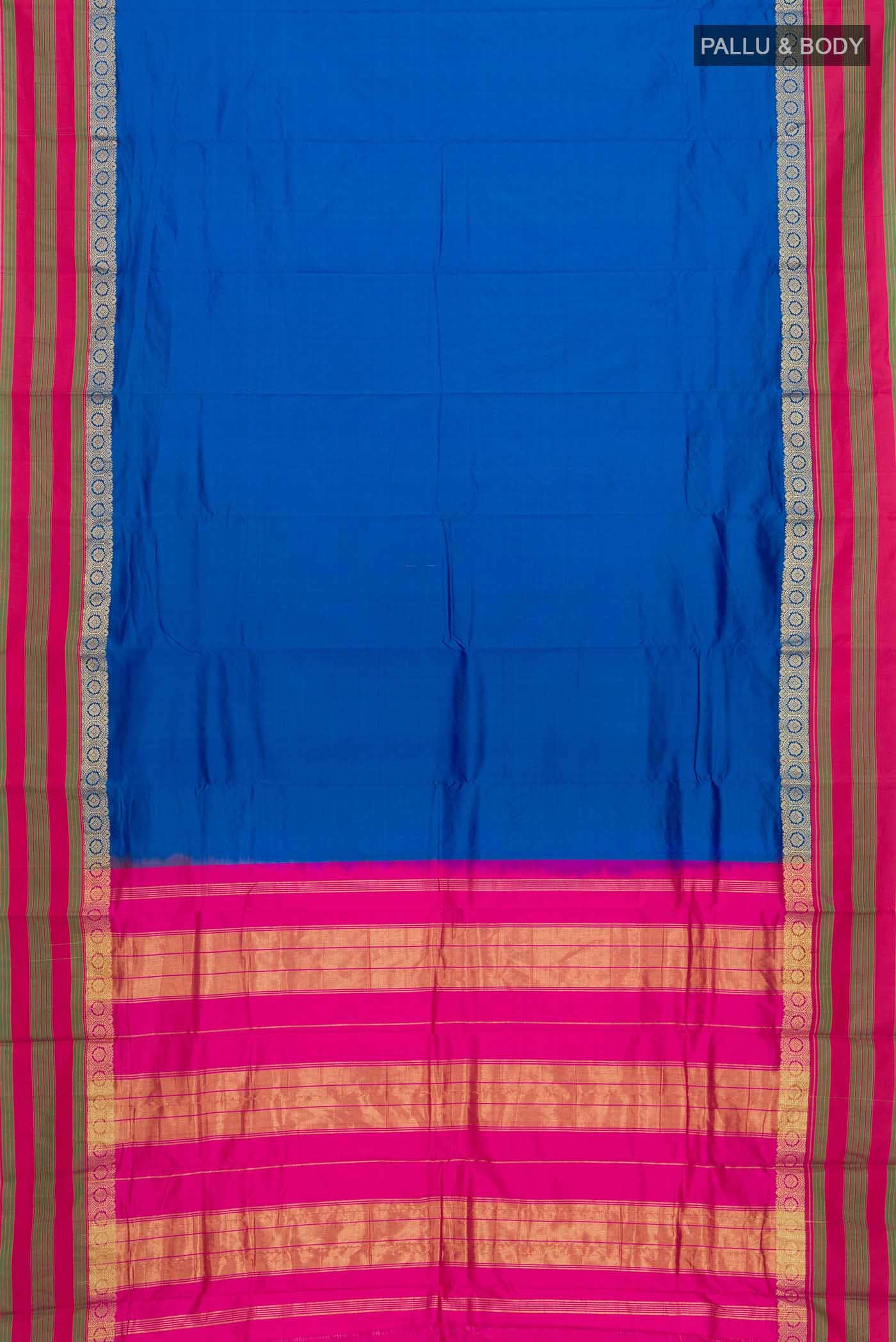 Blue Bangalore Silk Saree