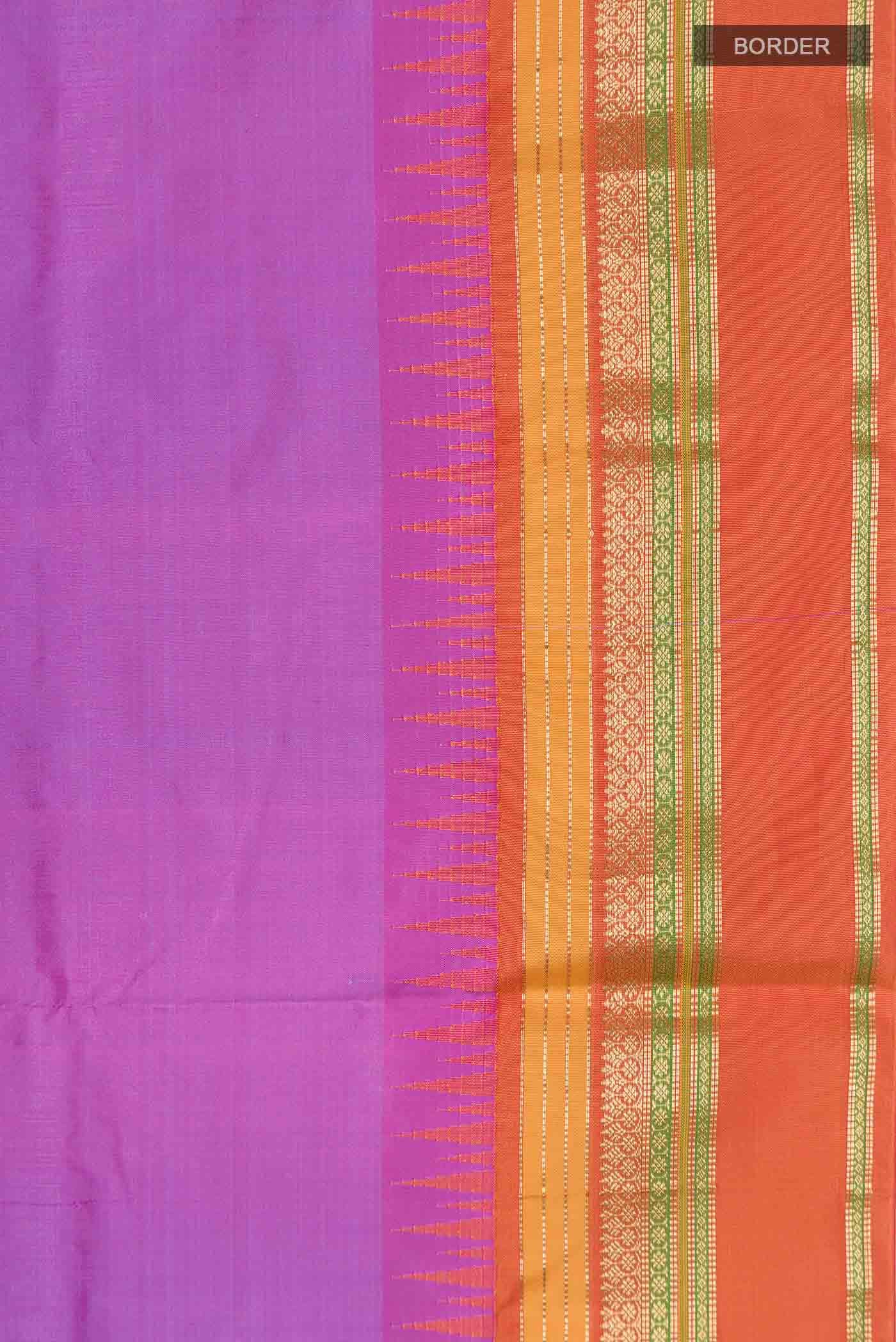 Lavender Bangalore Silk Saree