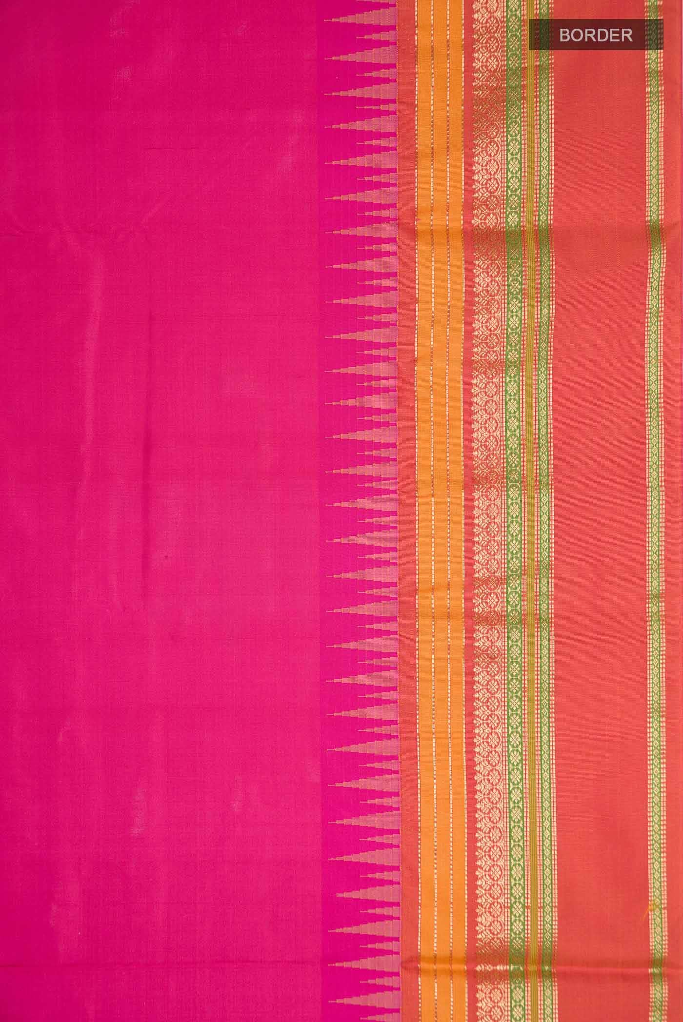 Pink Bangalore Silk - kadyal Saree