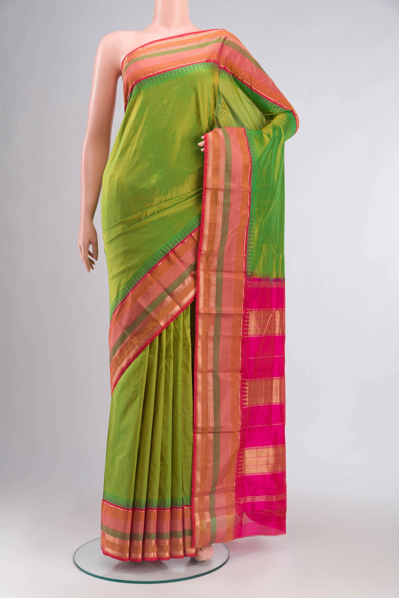 Green Bangalore Silk Saree