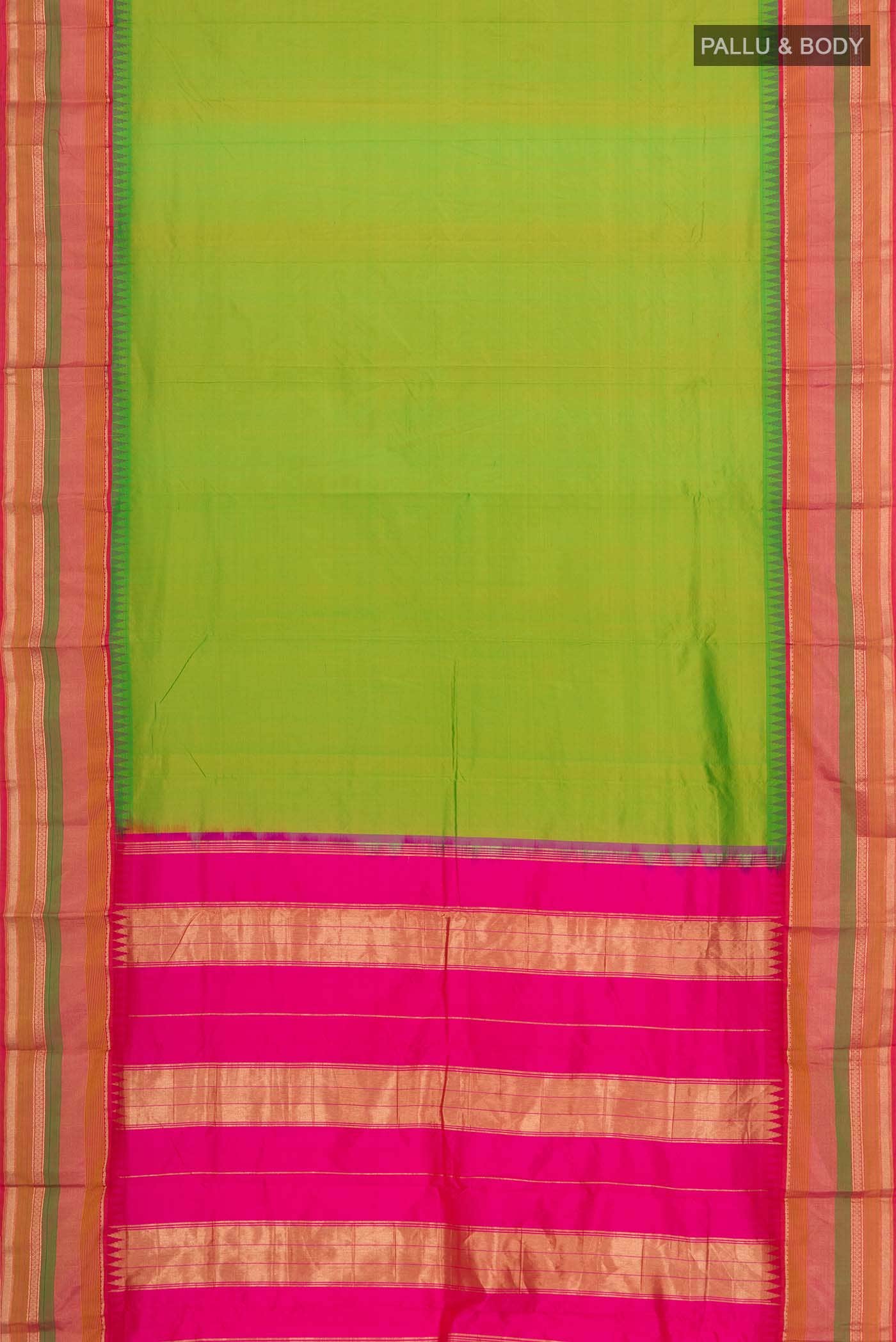 Green Bangalore Silk Saree