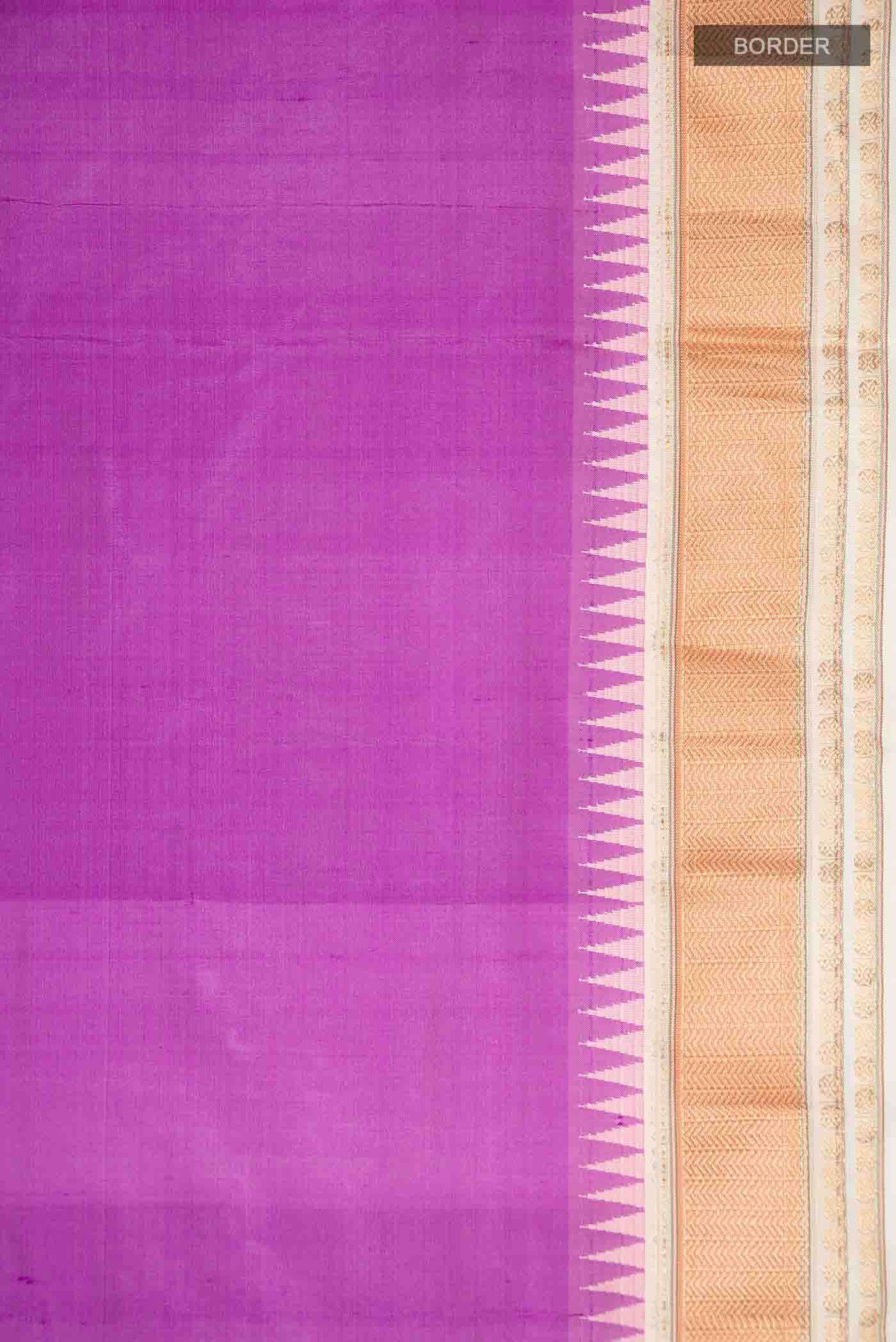 Purple Bangalore Silk - kadyal Saree