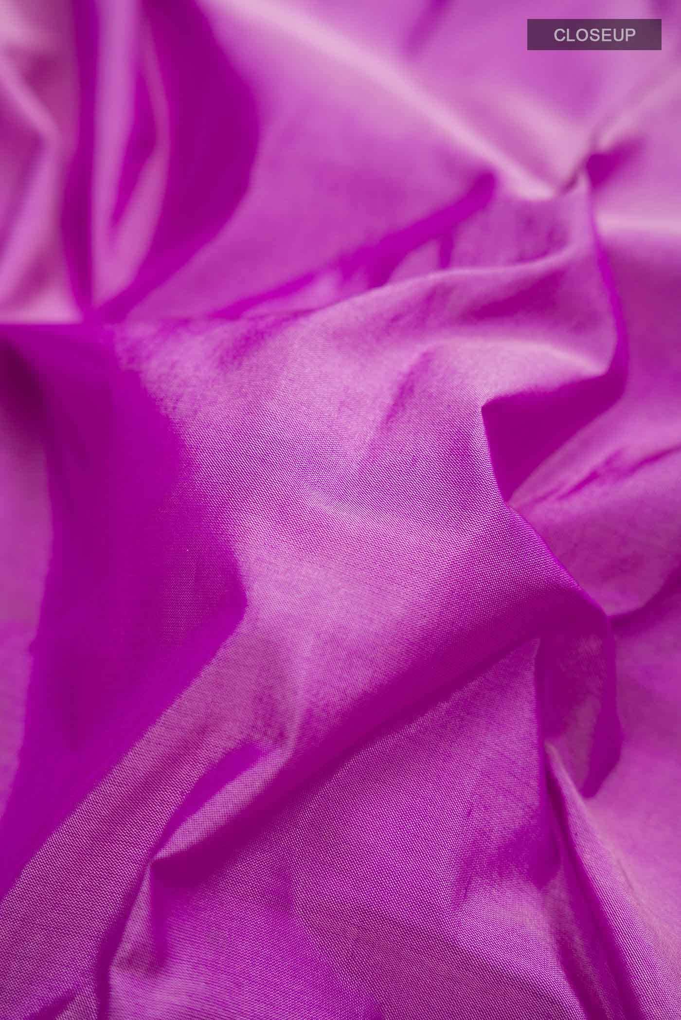 Purple Bangalore Silk - kadyal Saree