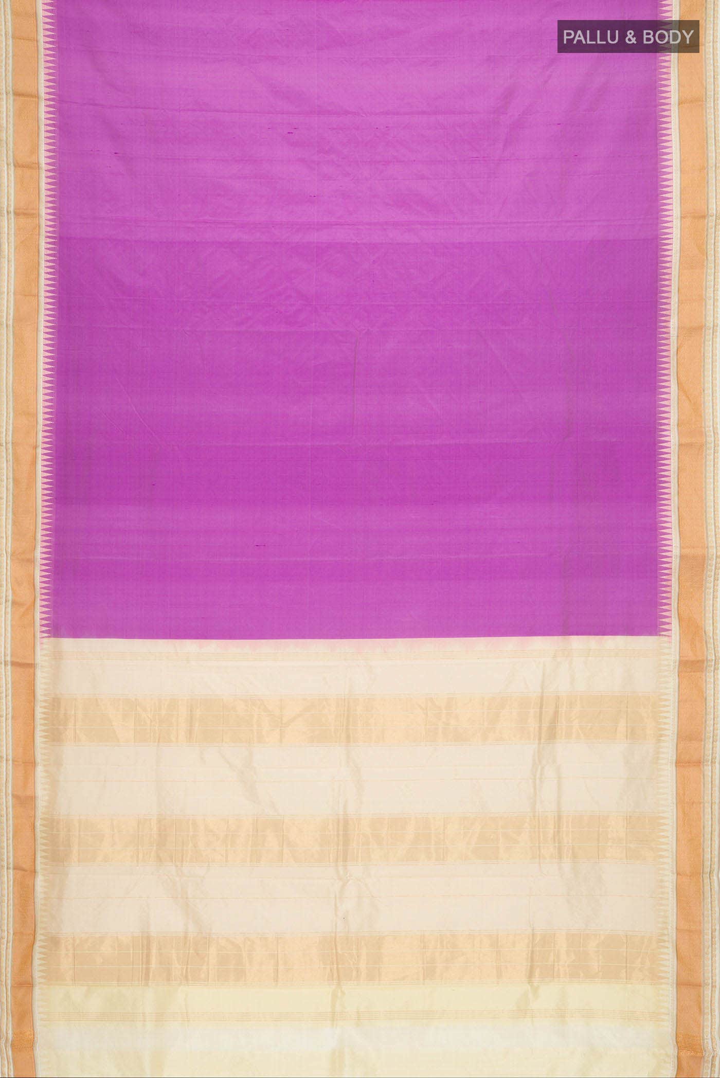 Purple Bangalore Silk - kadyal Saree