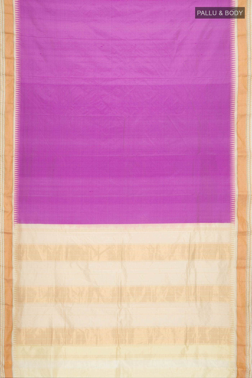 Purple Bangalore Silk - kadyal Saree