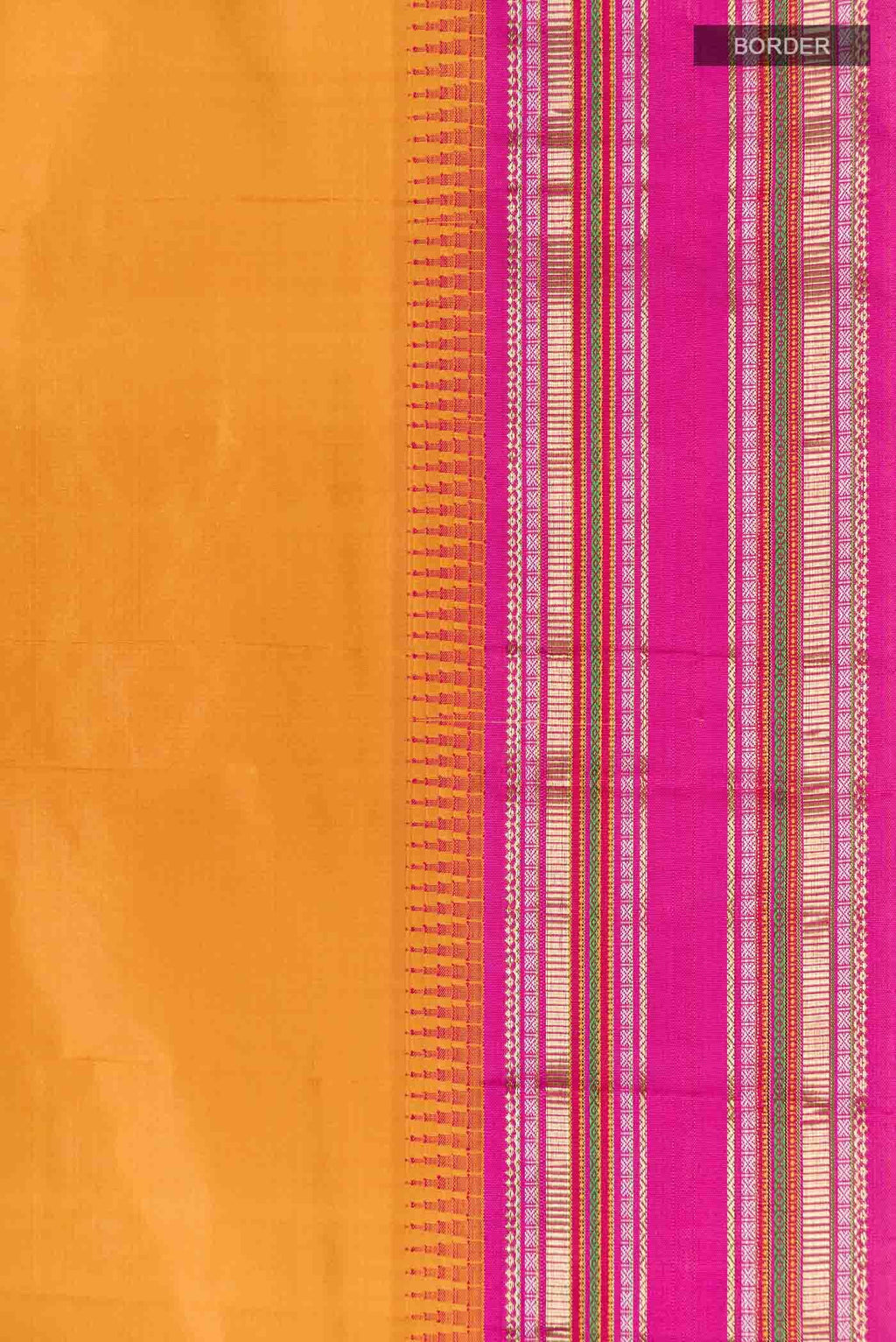 Mustard Bangalore Silk Saree