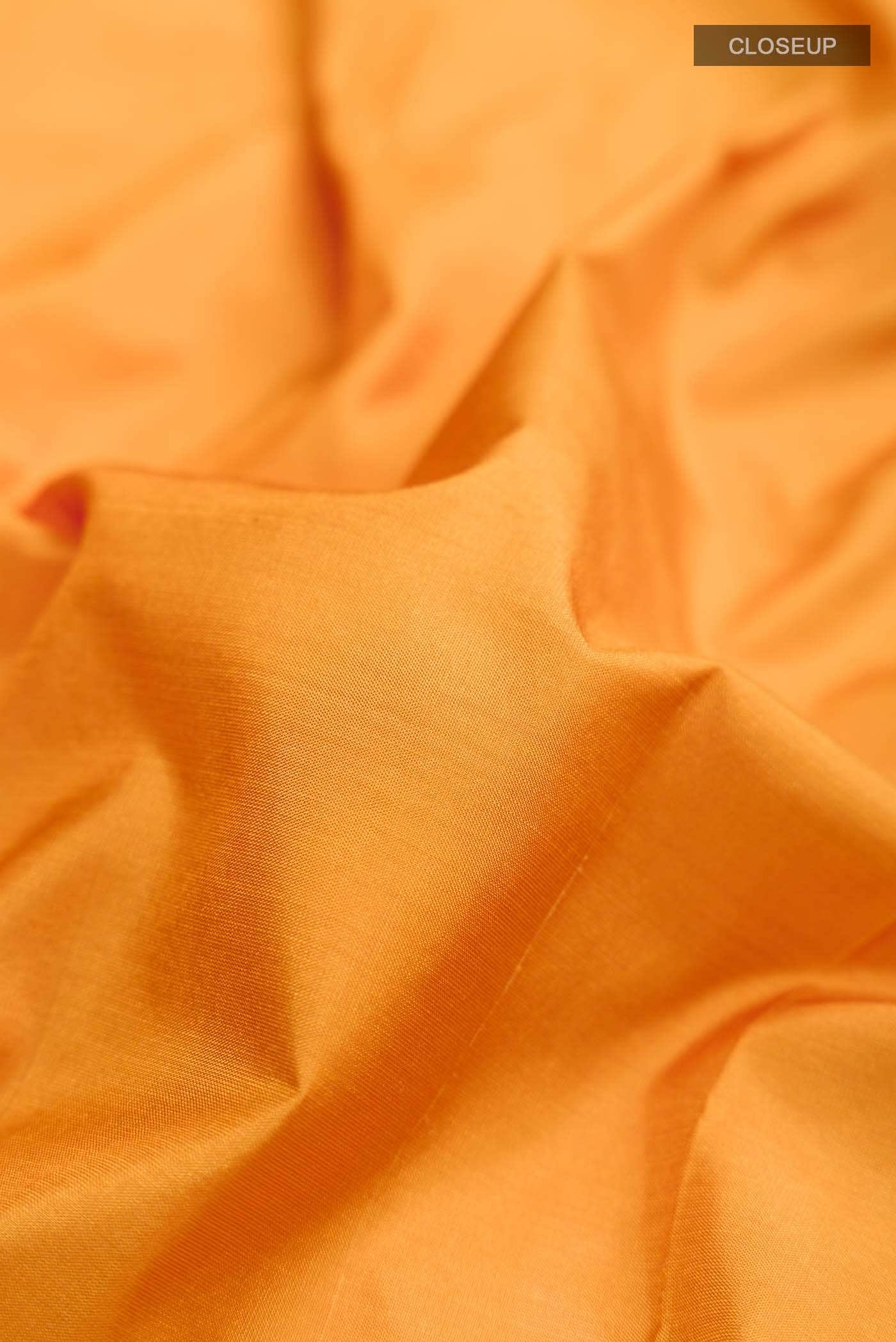 Mustard Bangalore Silk Saree