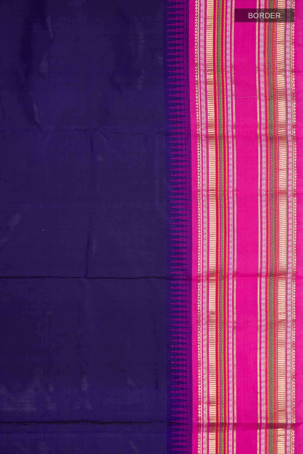 Navy Blue Bangalore Silk - kadyal Saree