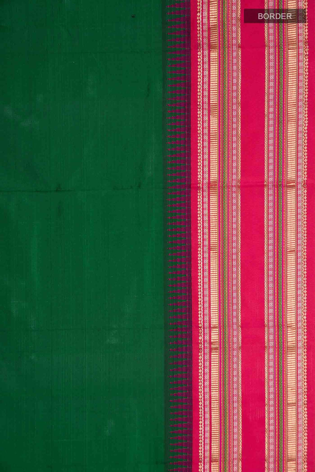 Green Bangalore Silk - kadyal Saree