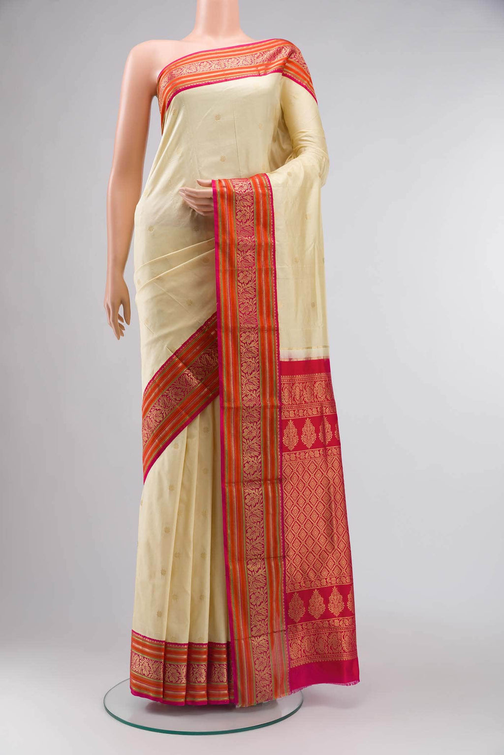 Sandal Bangalore Silk - kadyal Saree