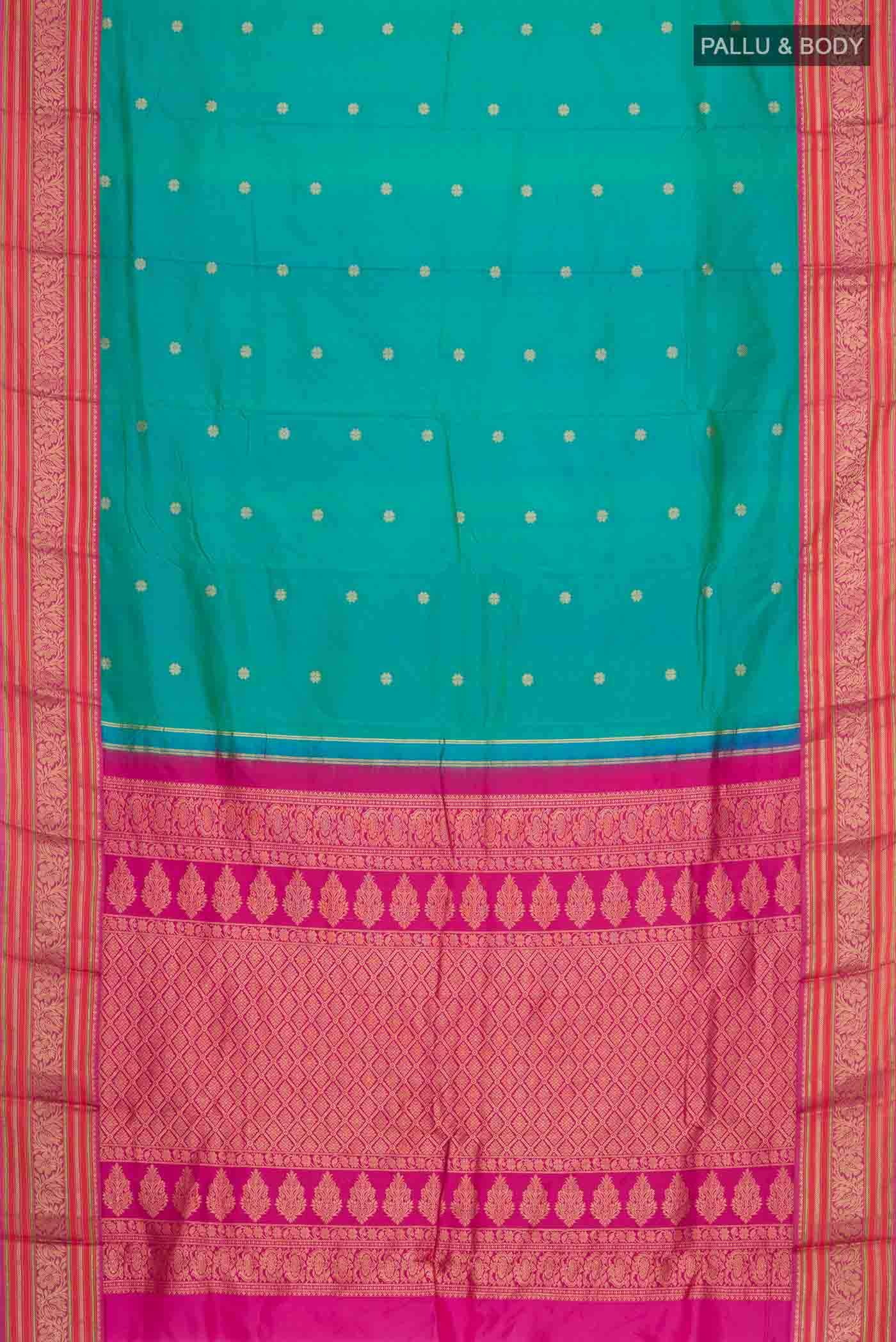 Blue Bangalore Silk - kadyal Saree