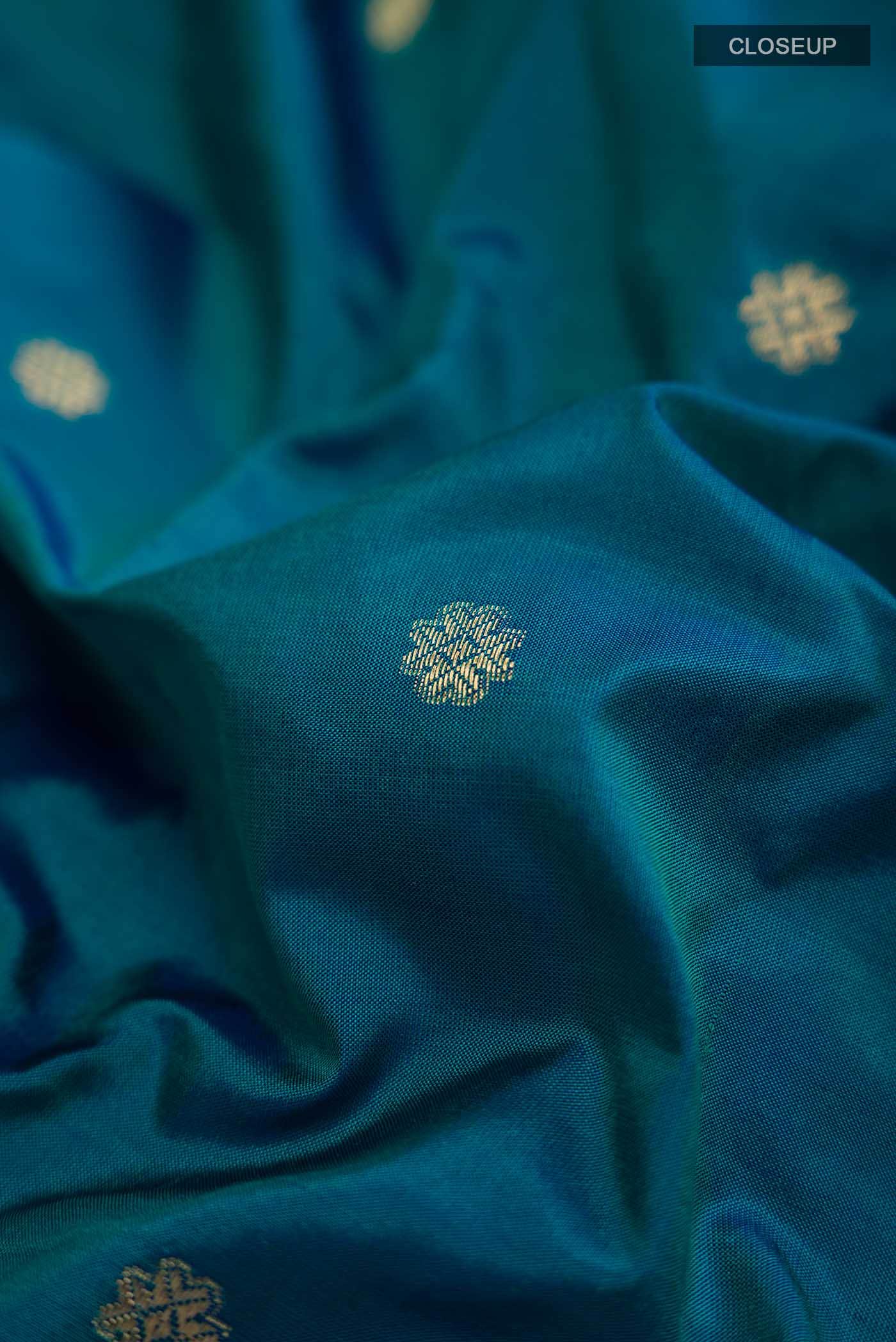 Blue Bangalore Silk Saree
