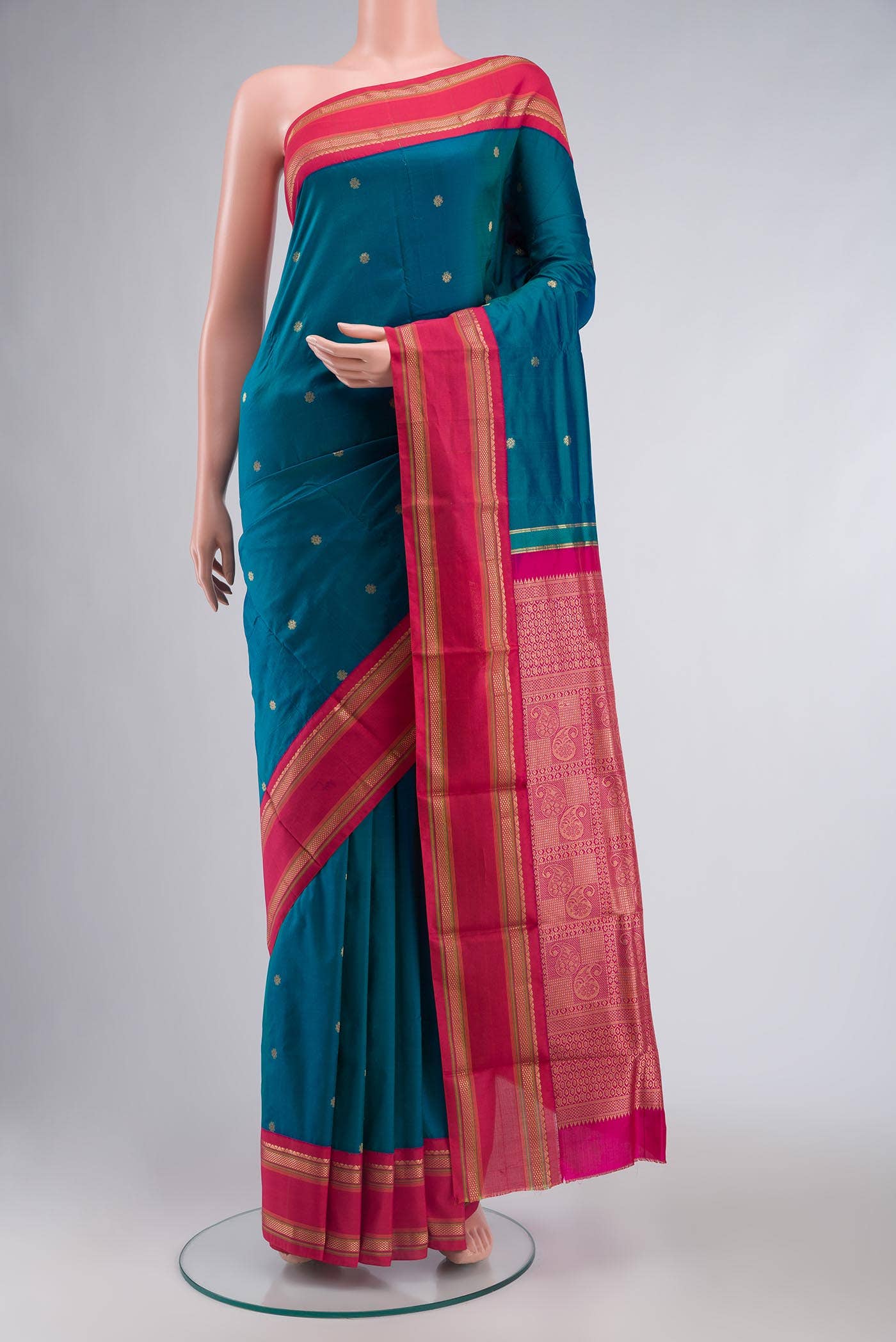 Blue Bangalore Silk Saree