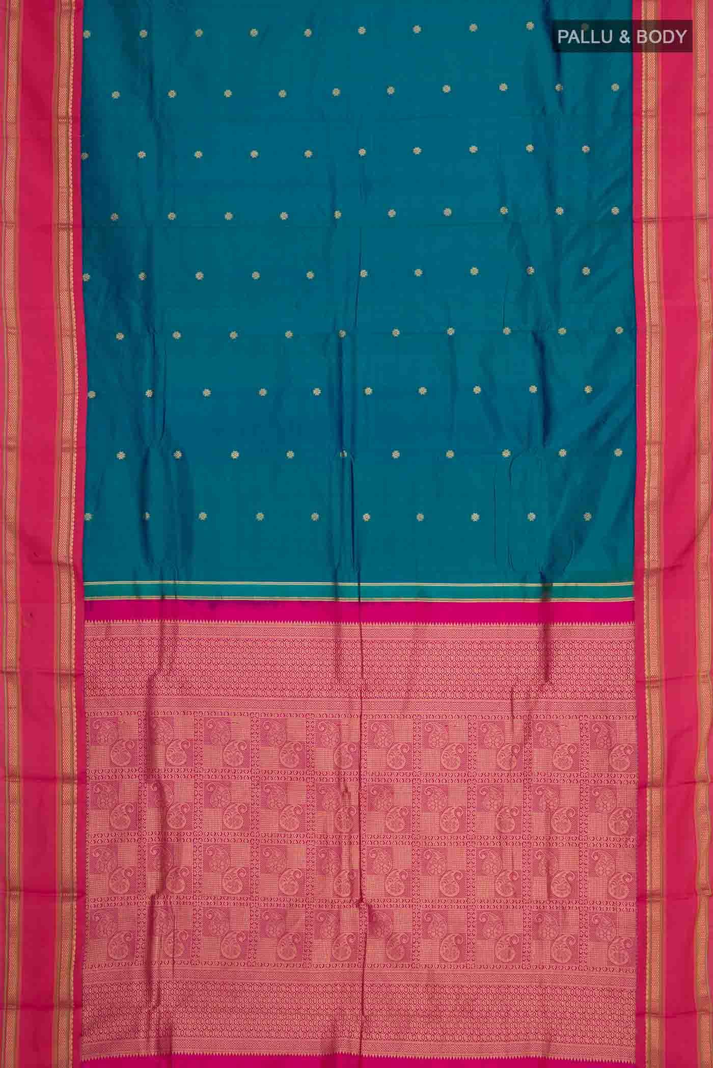 Blue Bangalore Silk Saree