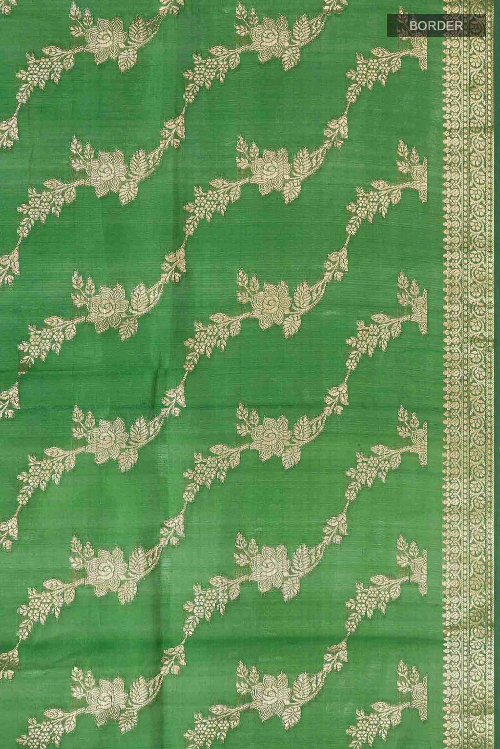 Green Banarasi Silk Saree