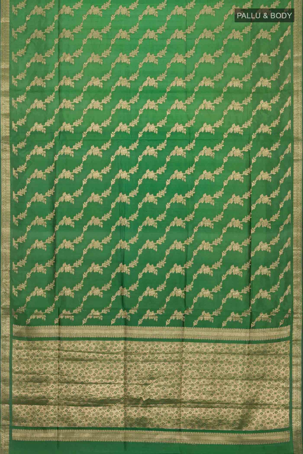 Green Banarasi Silk Saree