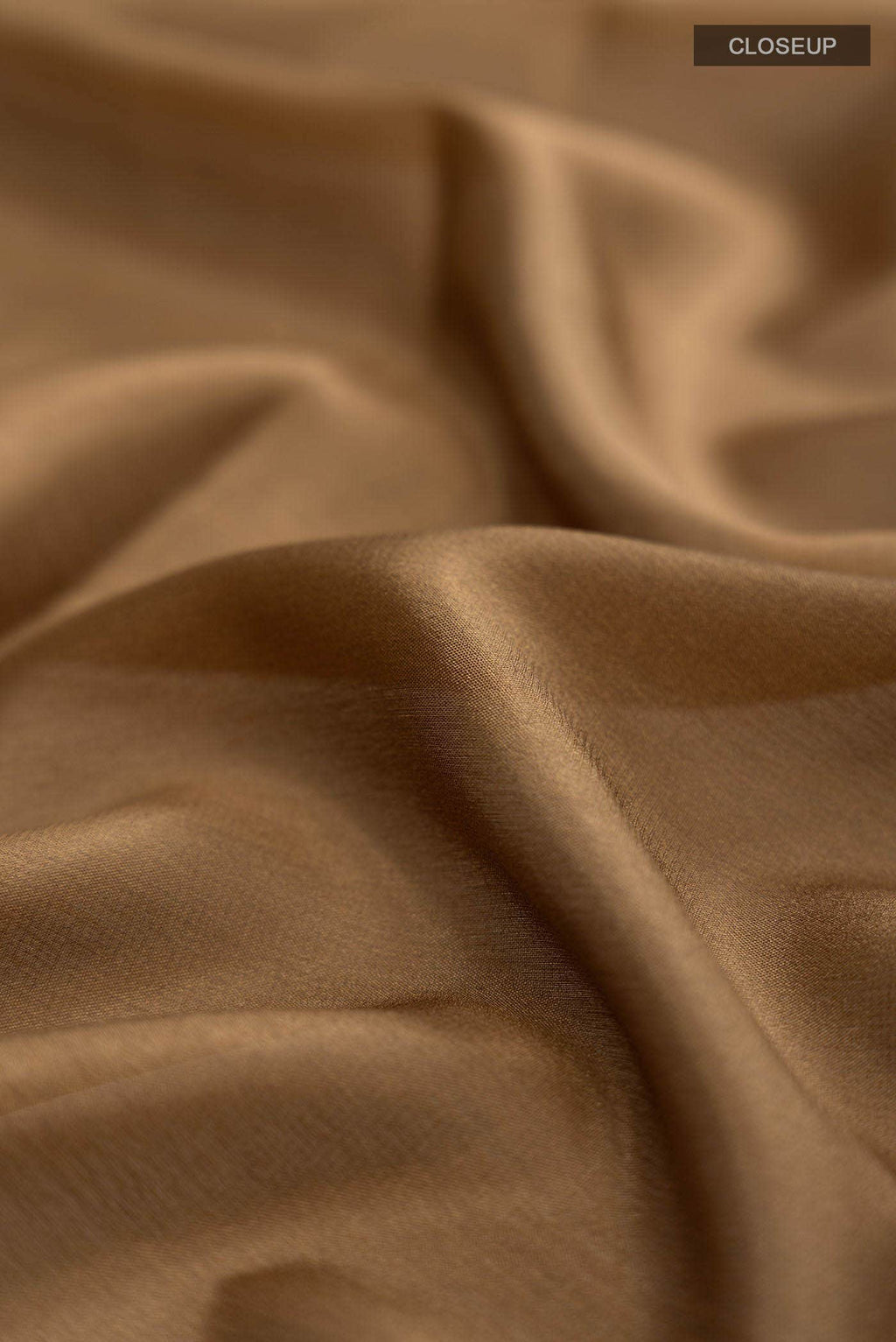 Brown Mysore Crepe Saree