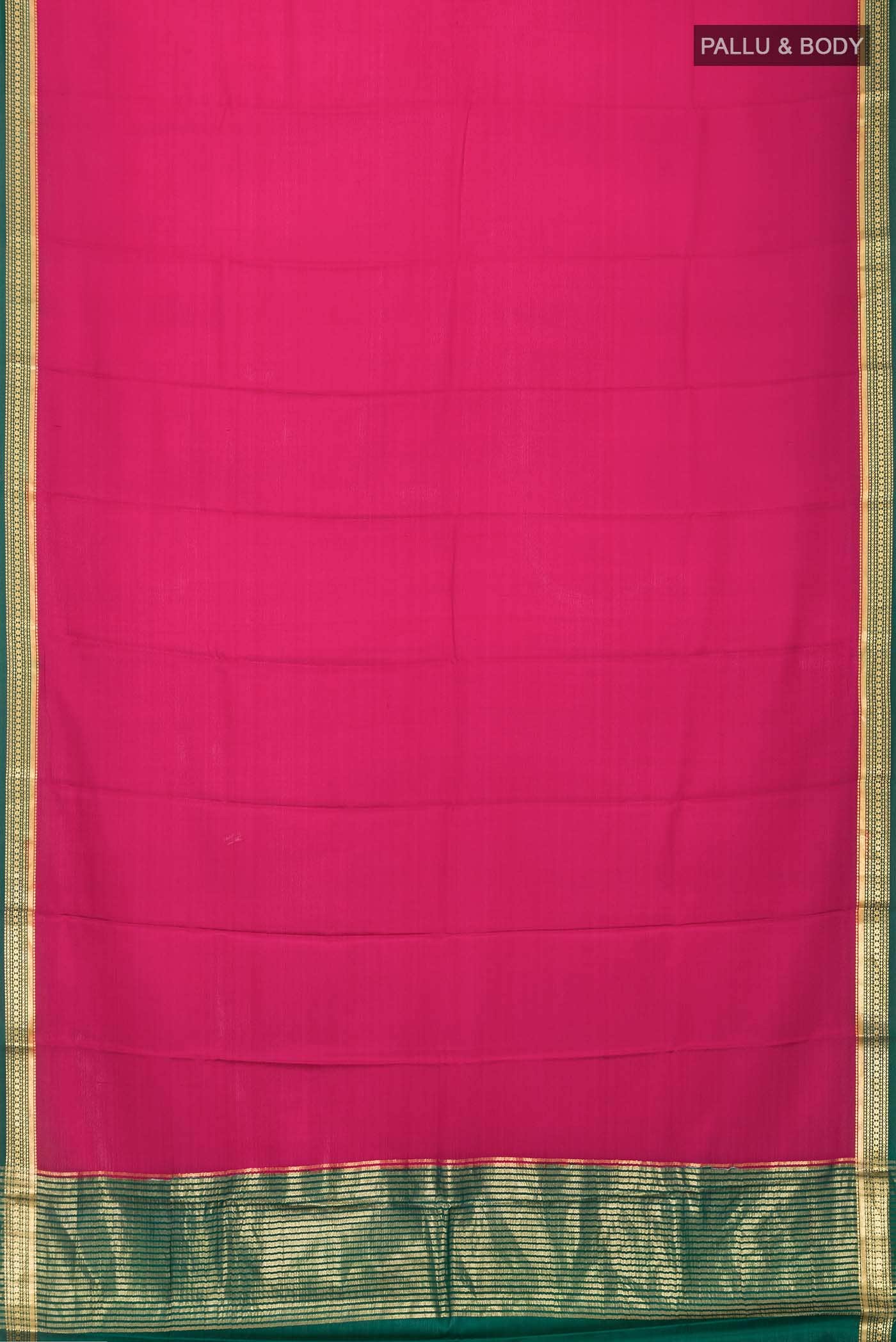 Maroon Mysore Crepe Saree