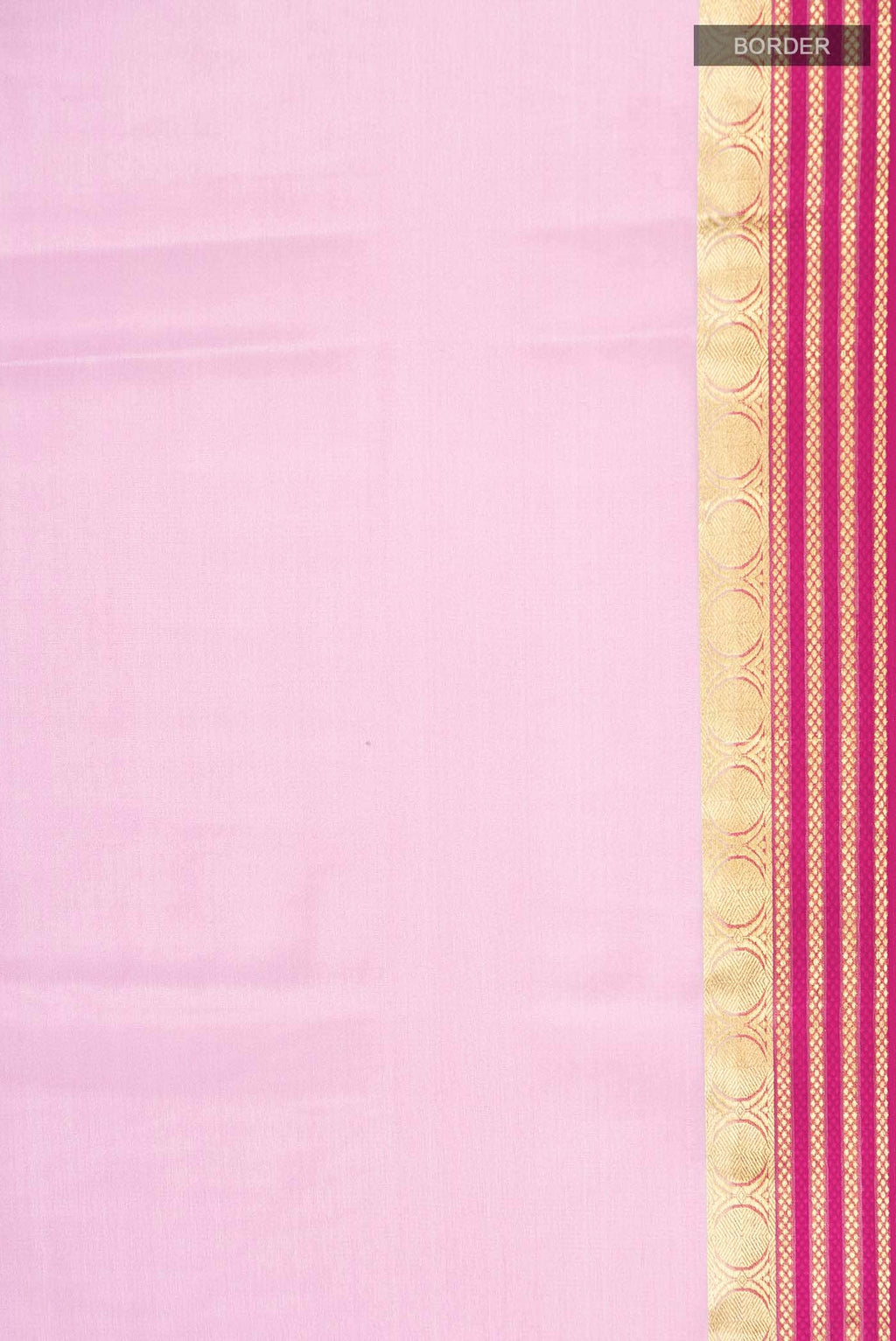 Pink Crepe Saree