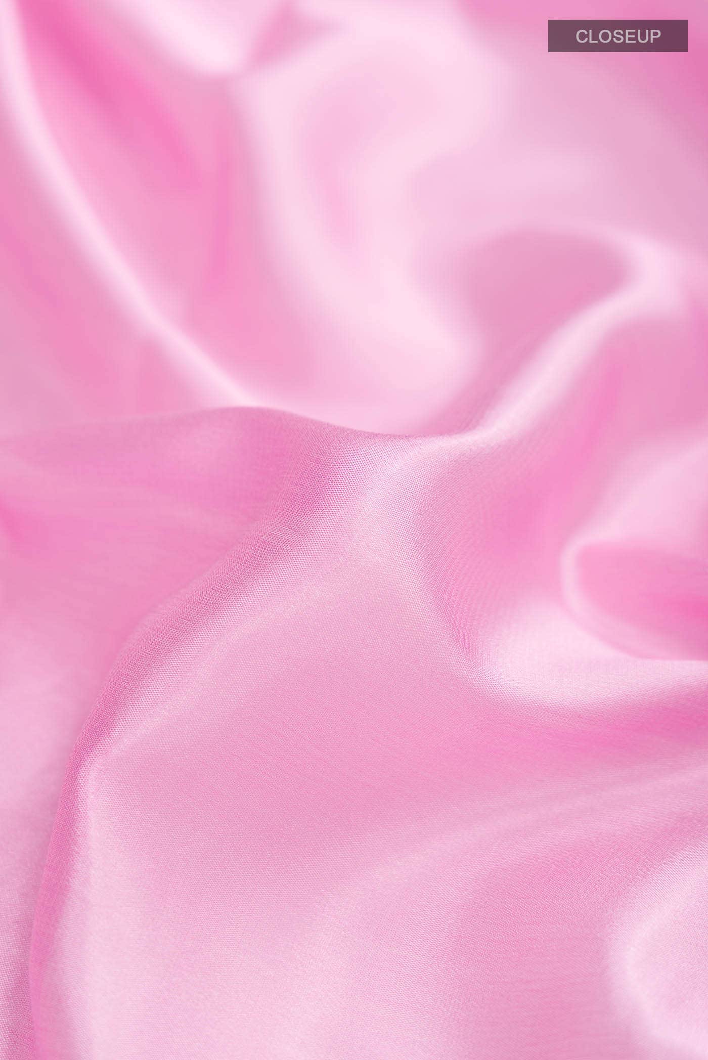Pink Crepe Saree