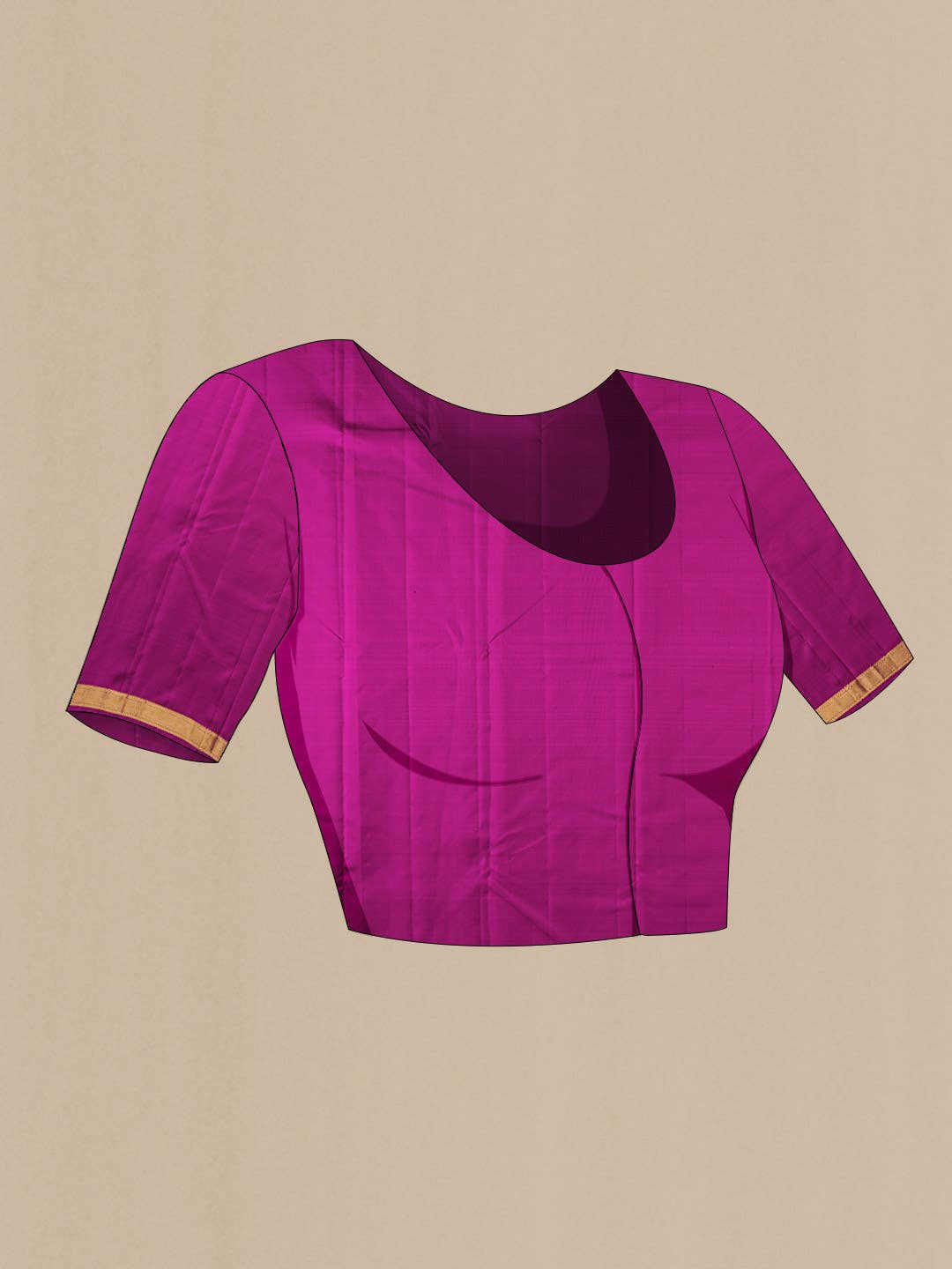 Pure Silk Pure Zari Pink Kanchipuram Saree