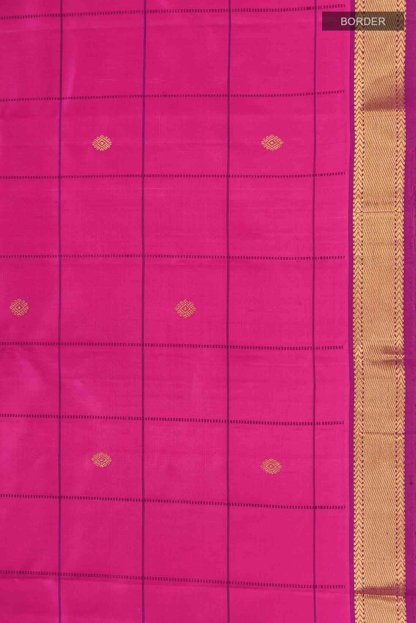 Pure Silk Pure Zari Pink Kanchipuram Saree