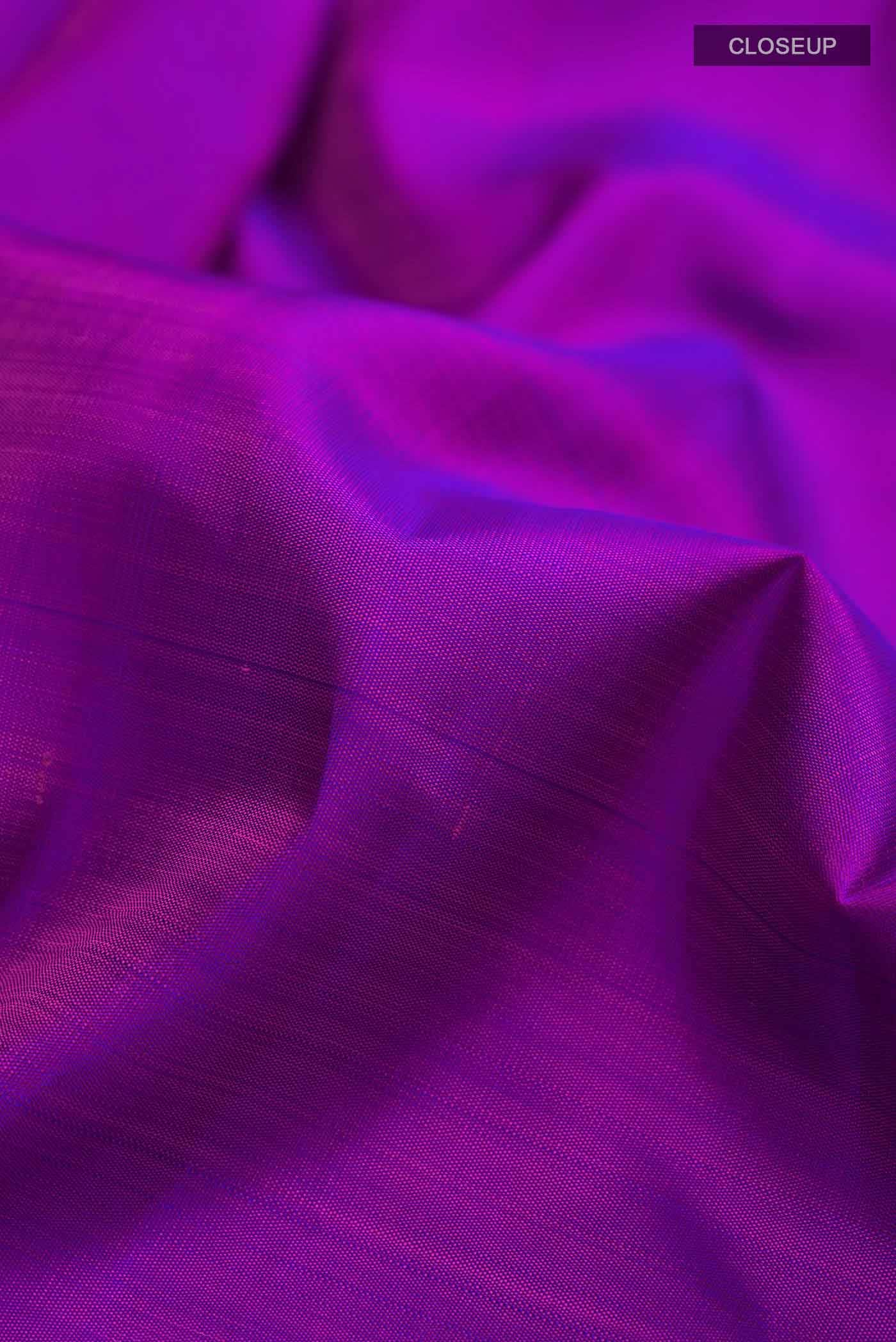 Purple Kanchipuram Silk Saree