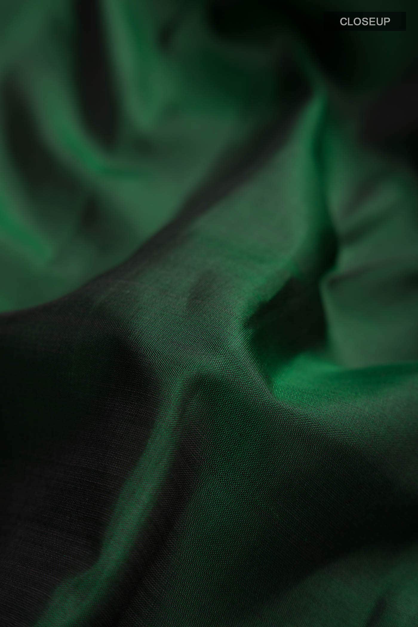 Bottle Green Kanchipuram Silk Saree